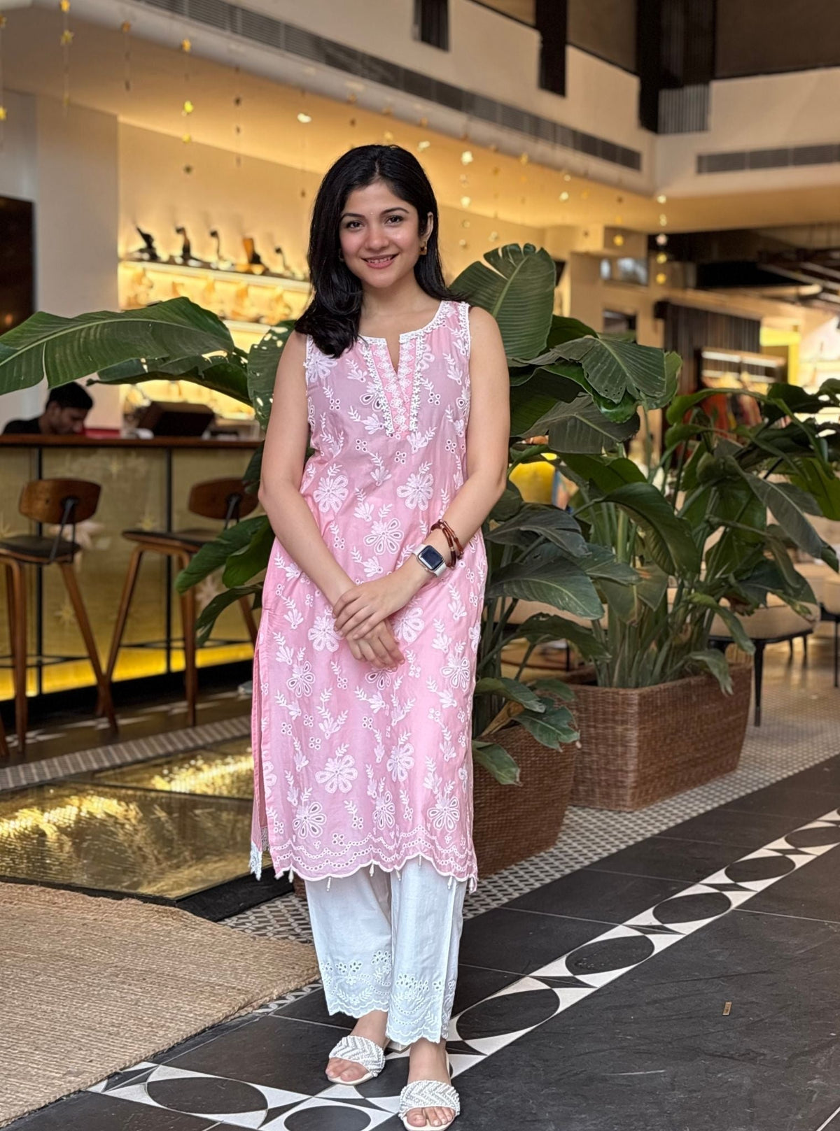 Neel Supima Cotton Pink Kurta Set
