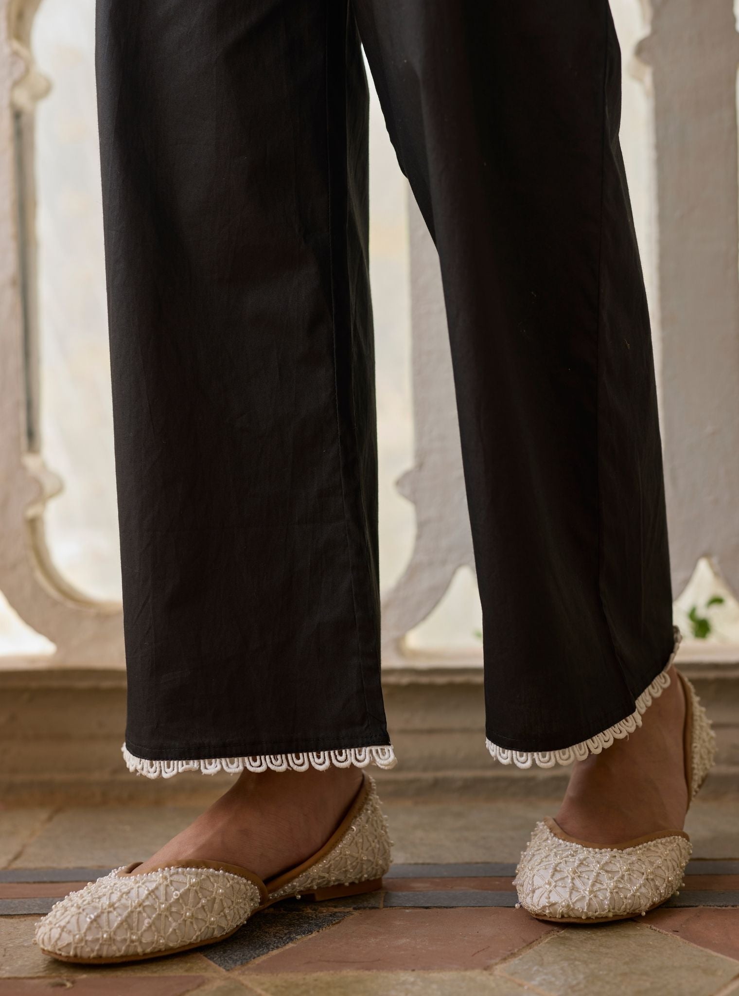 Aarshika Supima Cotton Black Kurta Set