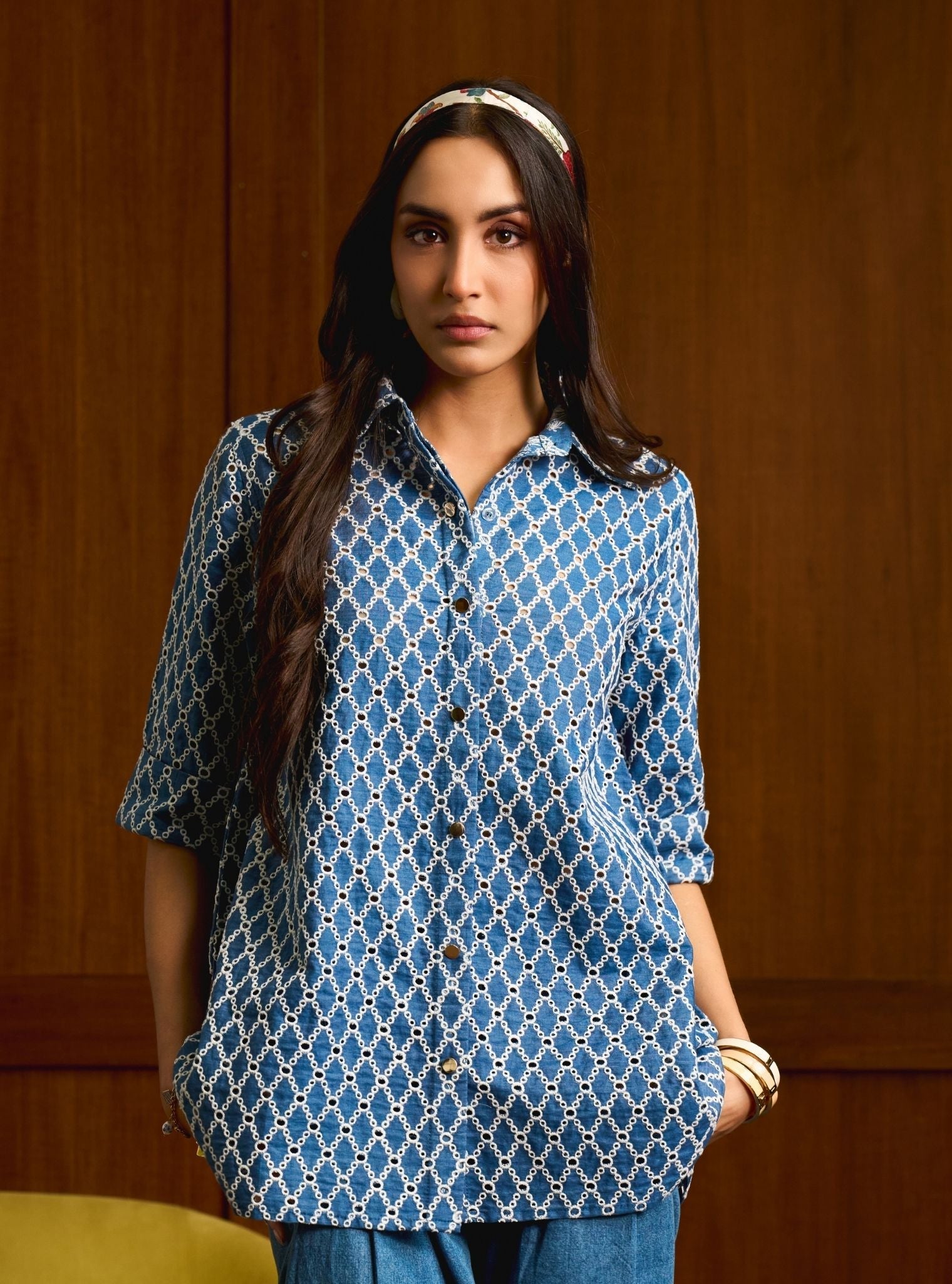 Tiri Denim White Shirt