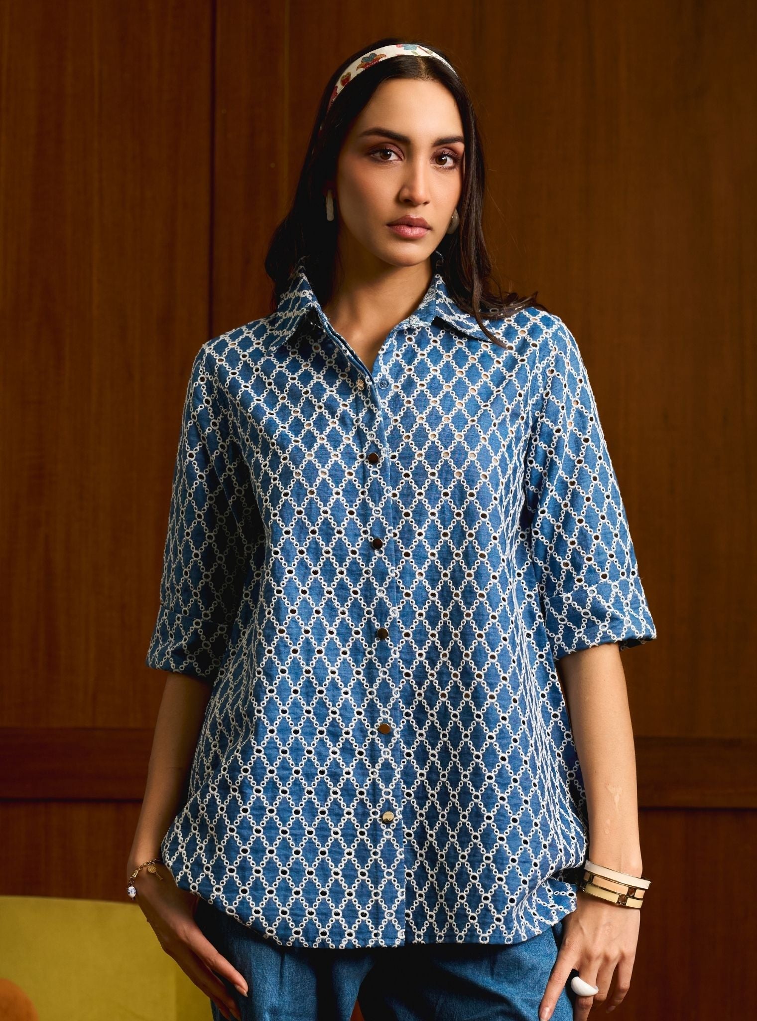 Tiri Denim White Shirt