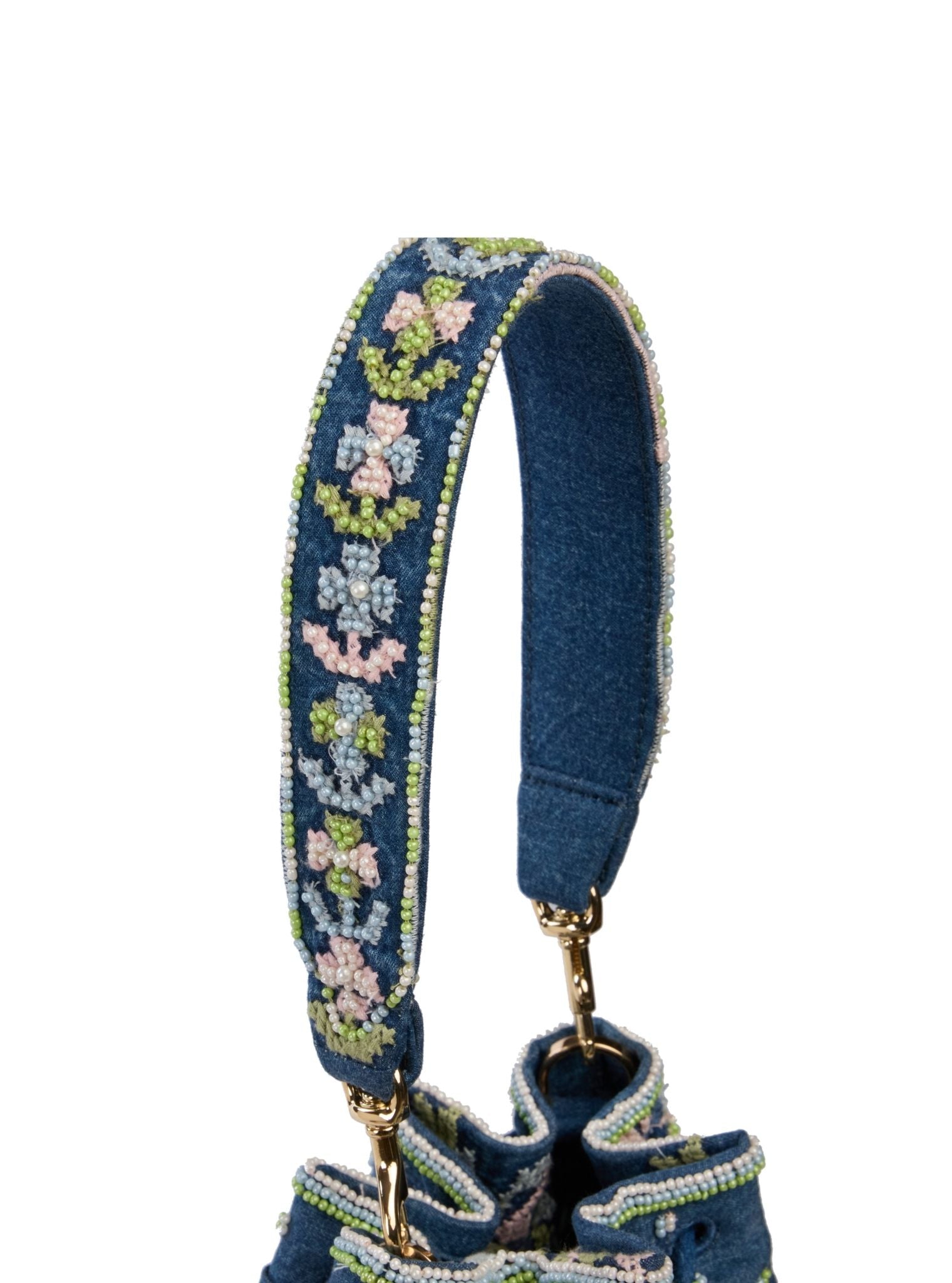 Zara Denim Multi Colour Potli Bag