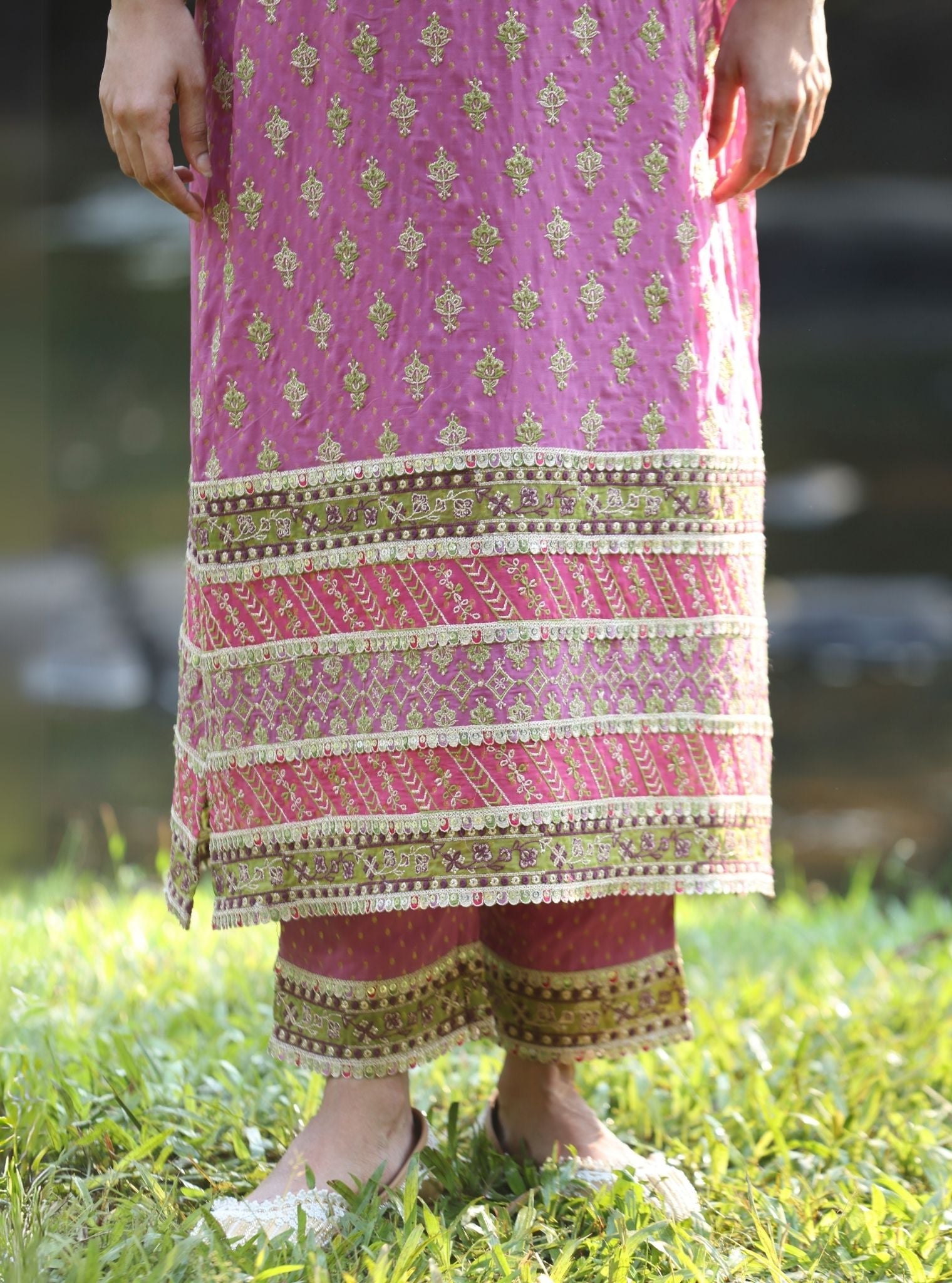 Dhoom Banarsi Plum Kurta Set