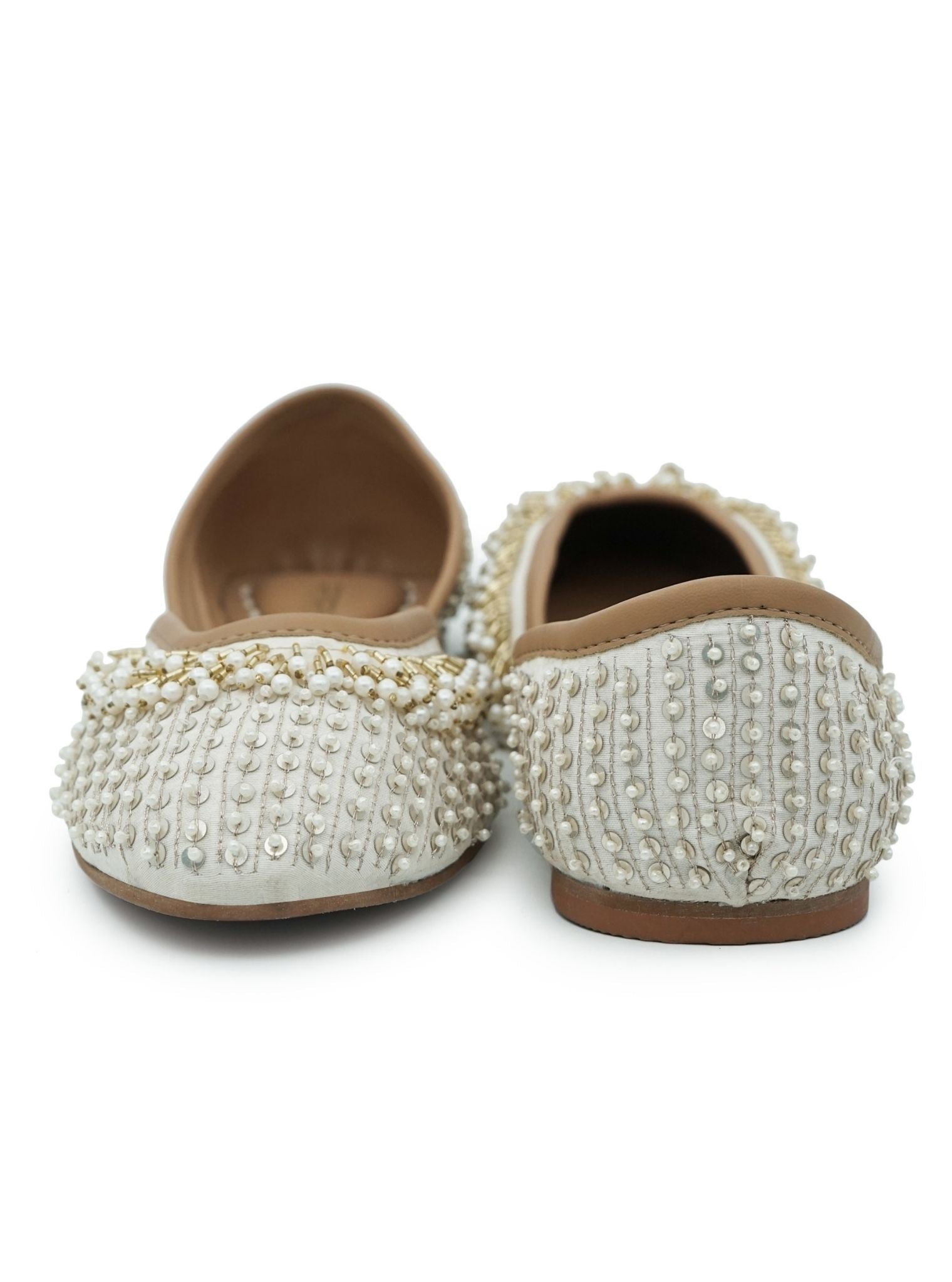 Mulmul Aira Off White Vegan Jutti