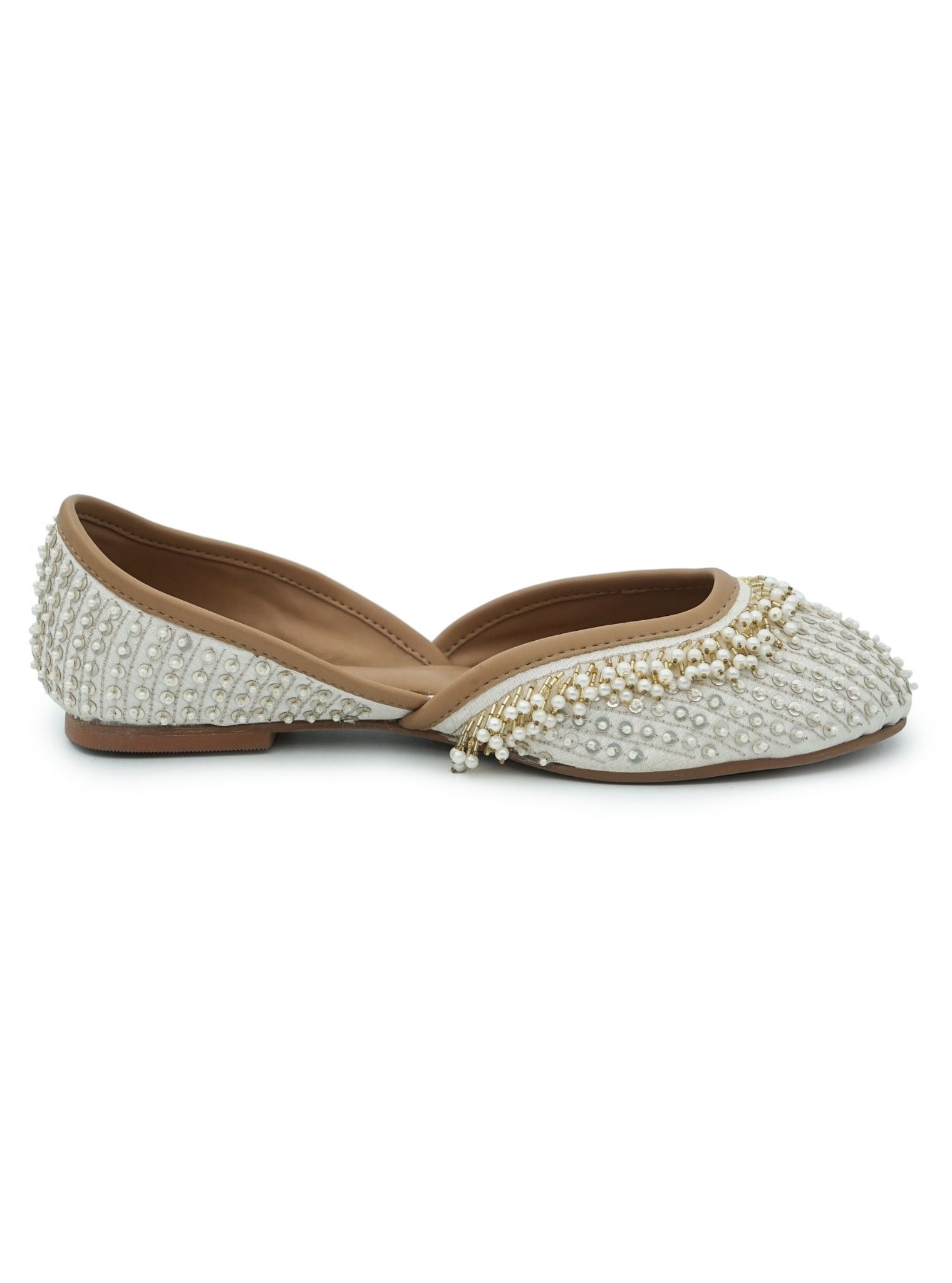 Mulmul Aira Off White Vegan Jutti