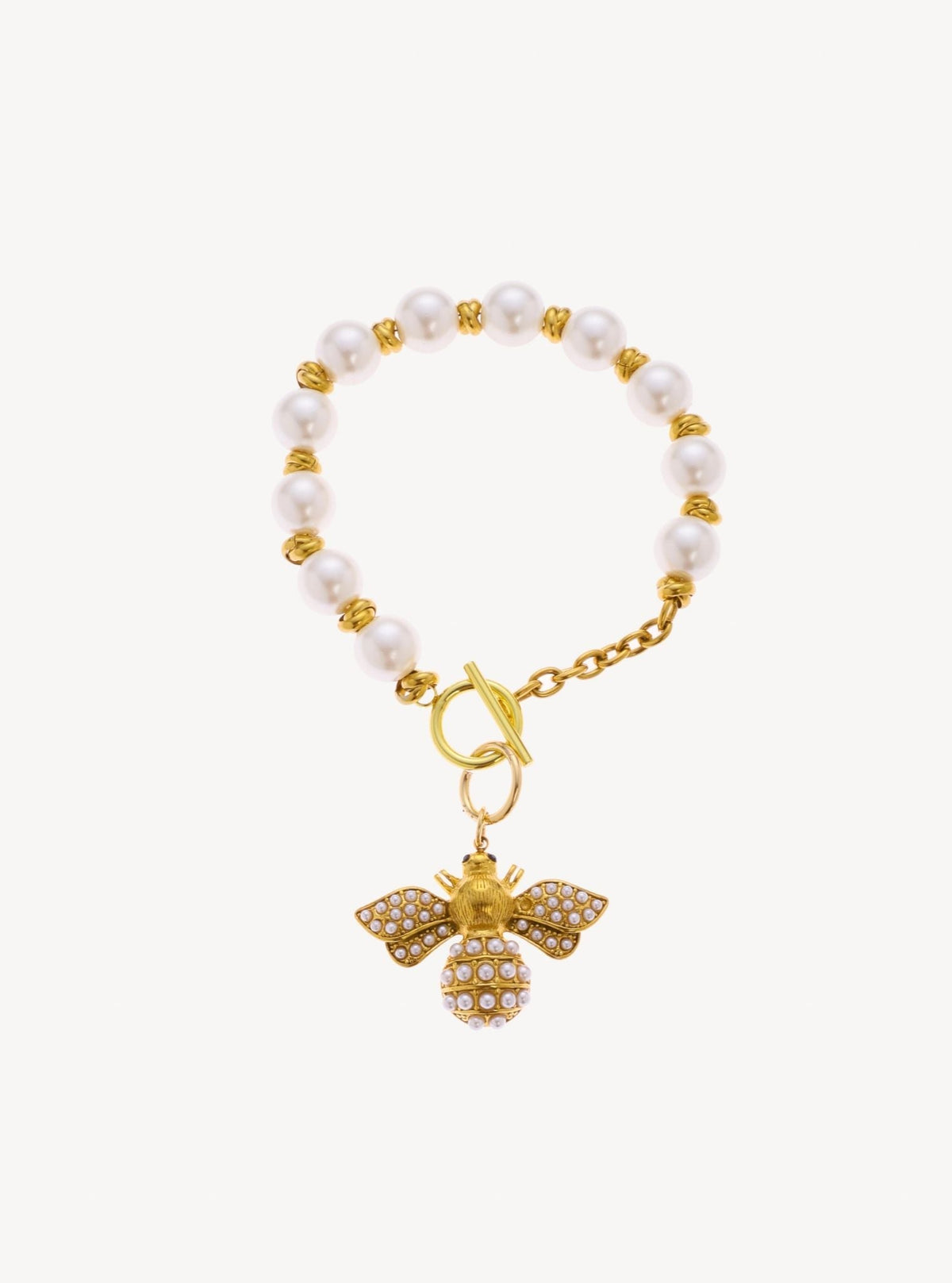 Pearl Knot Bee Bracelet