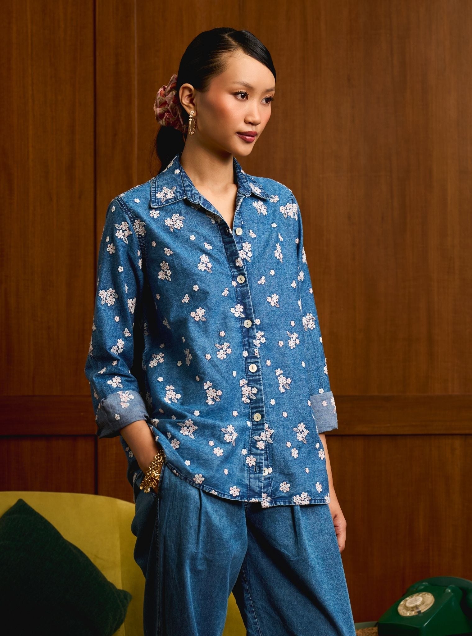 Vira Denim Pink Shirt