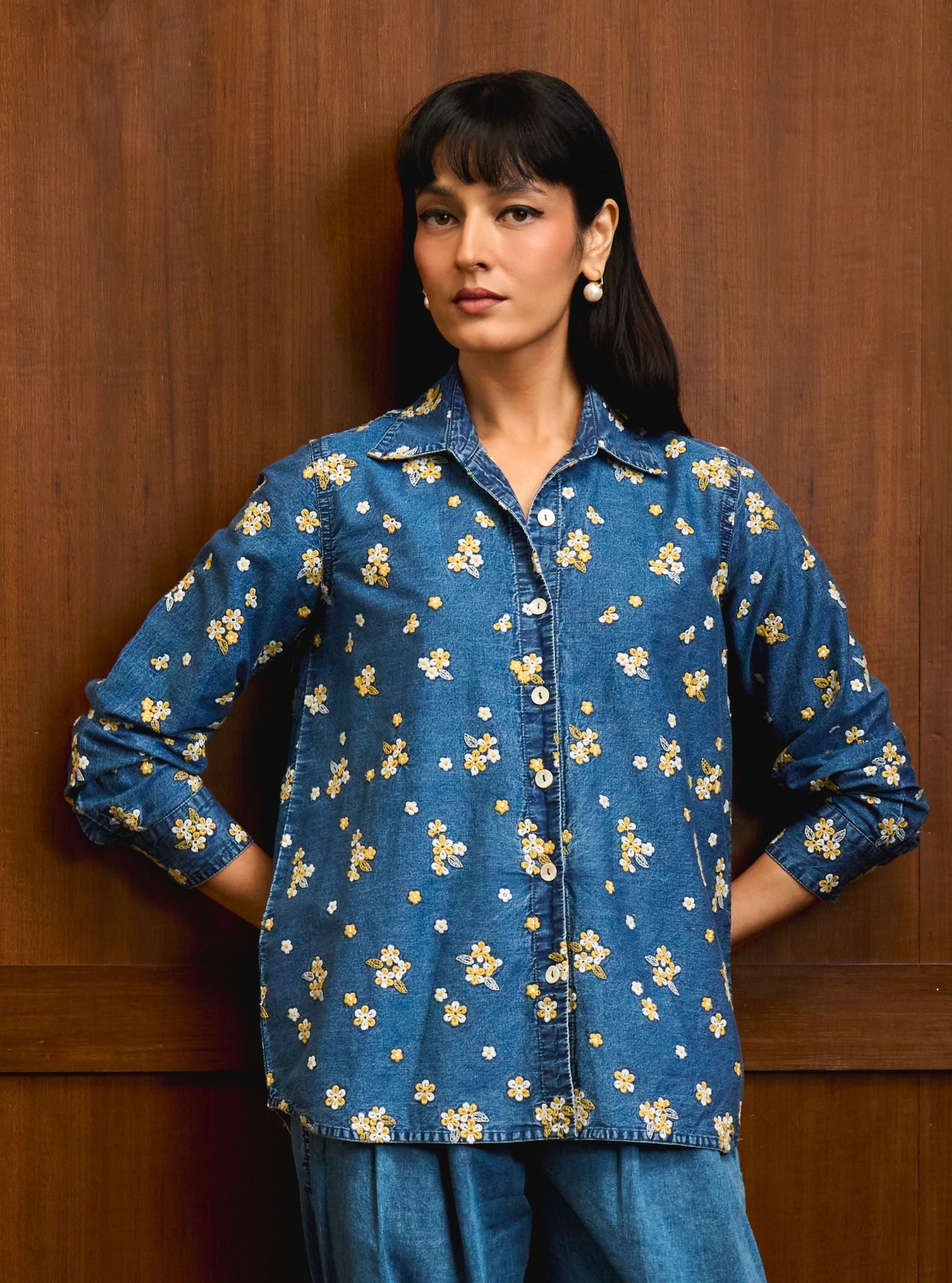 Vira Denim Mustard Shirt