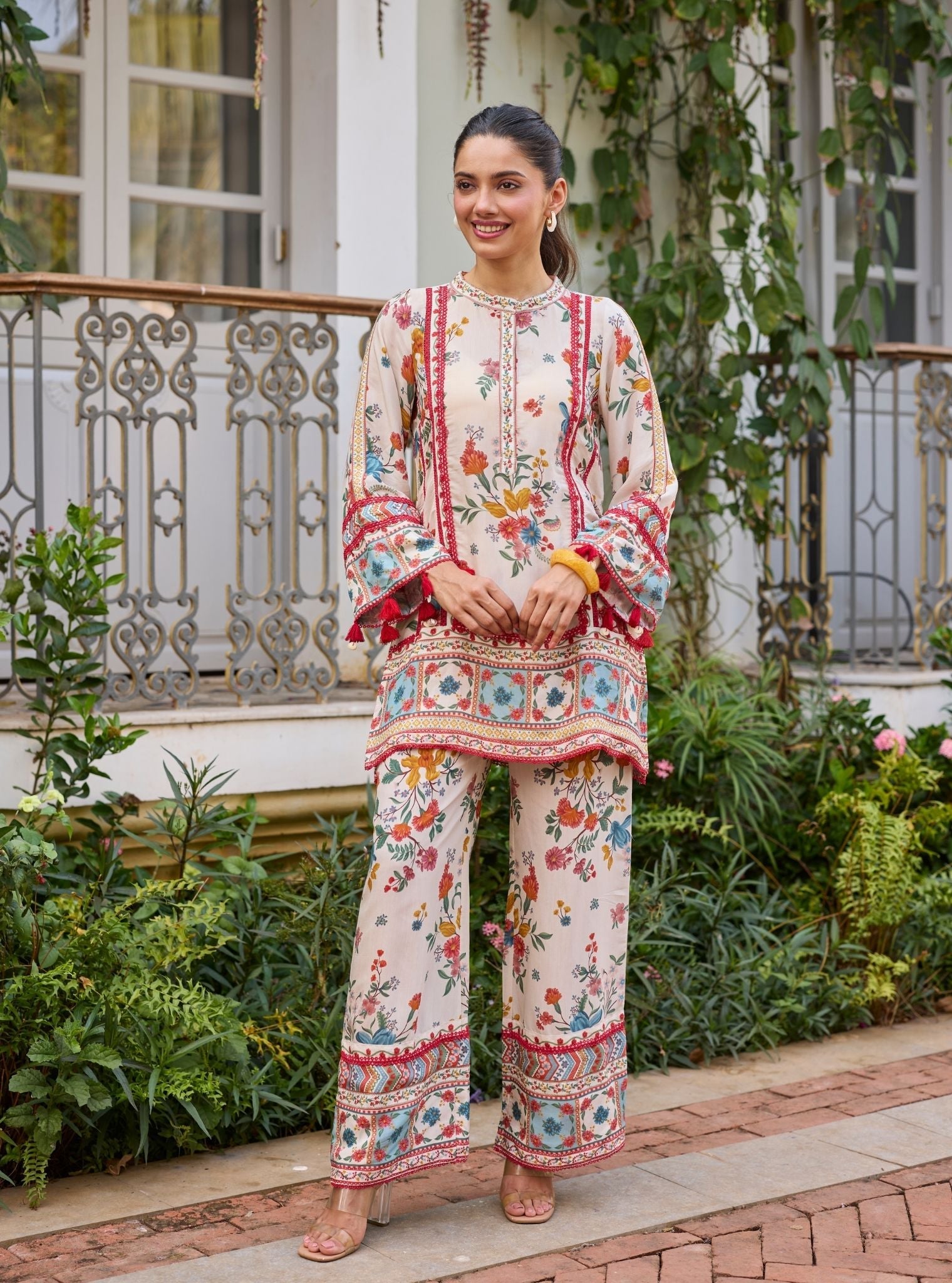 Kamala Lawn Off White Co-ord Set