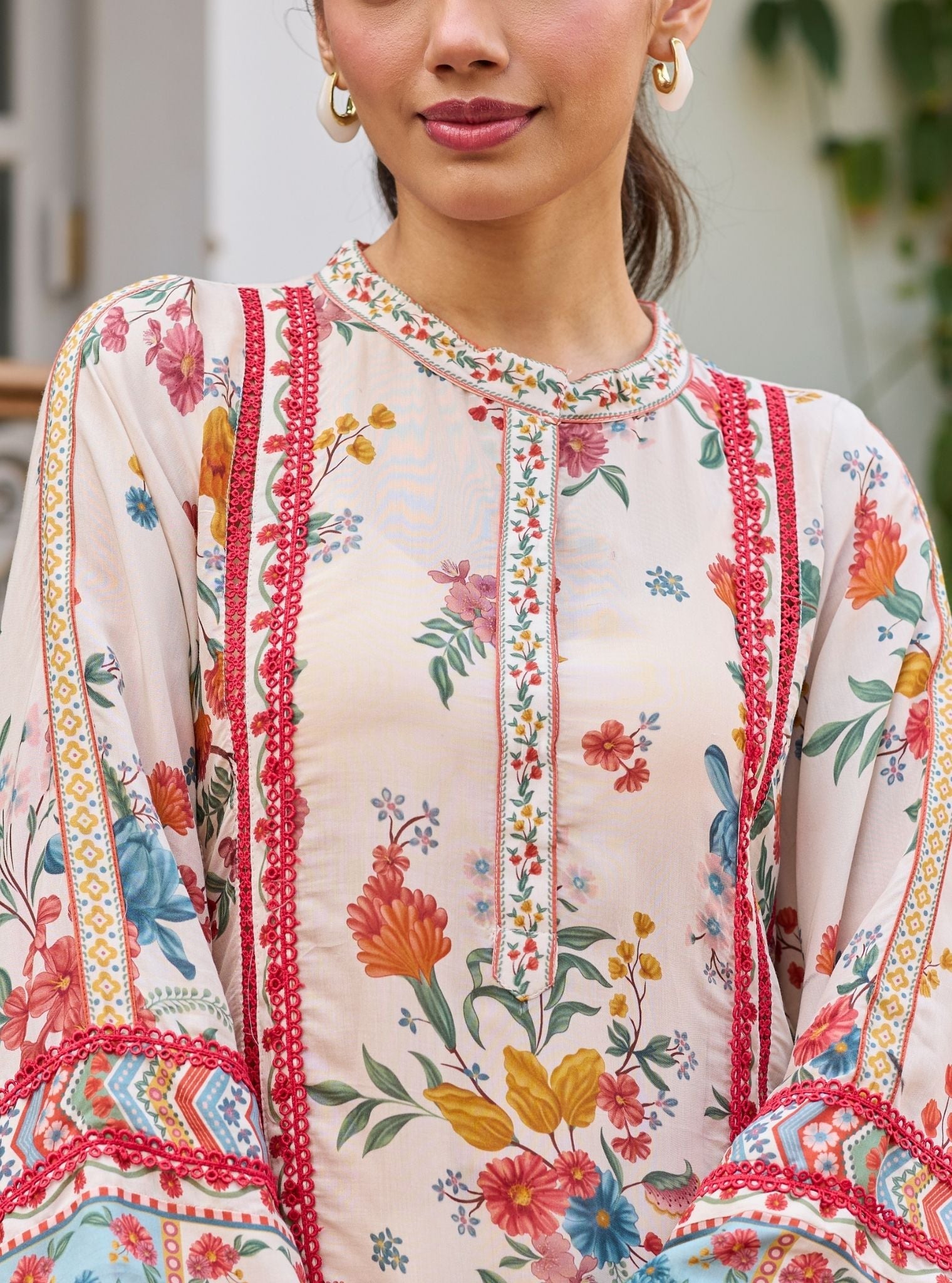 Kamala Lawn Off White Co-ord Set