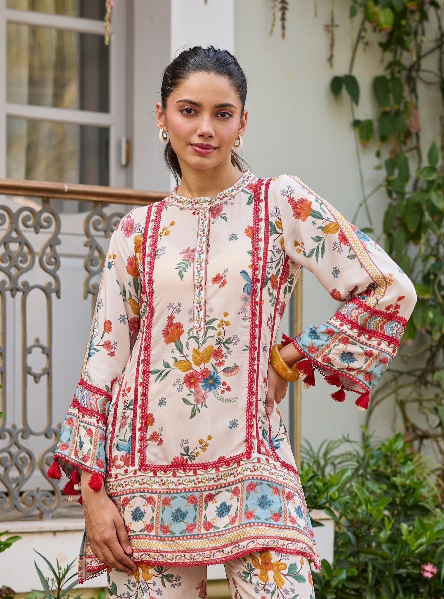 Kamala Lawn Off White Co-ord Set