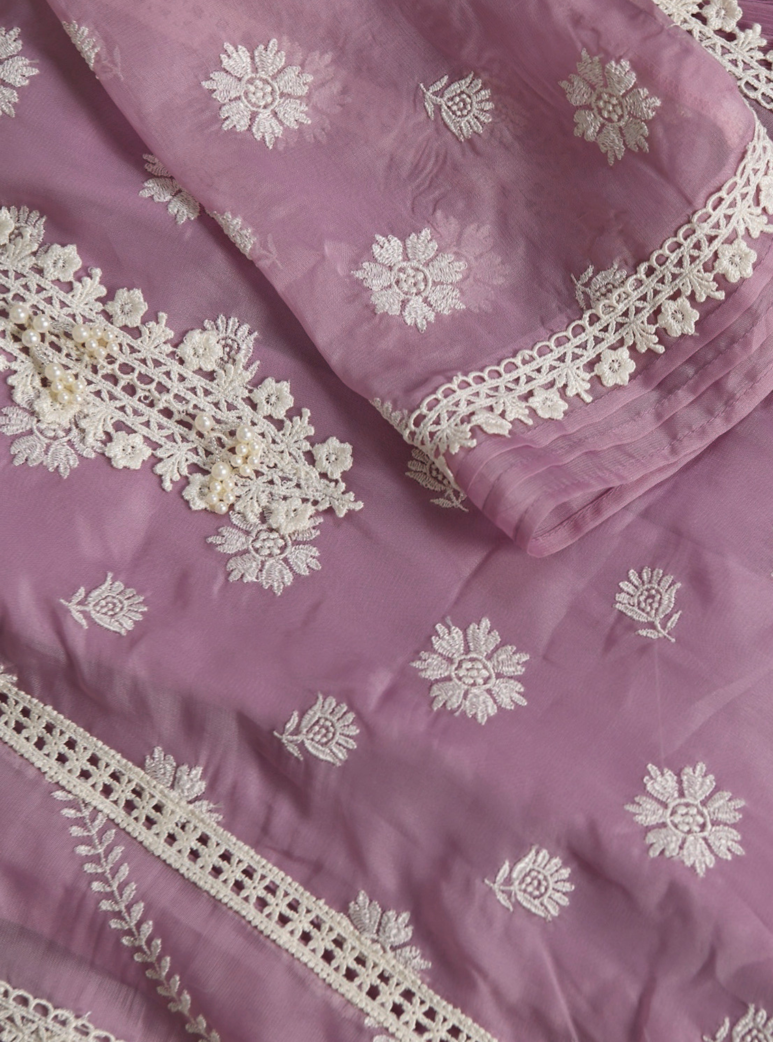 Mulmul Organza Armagh Kurta