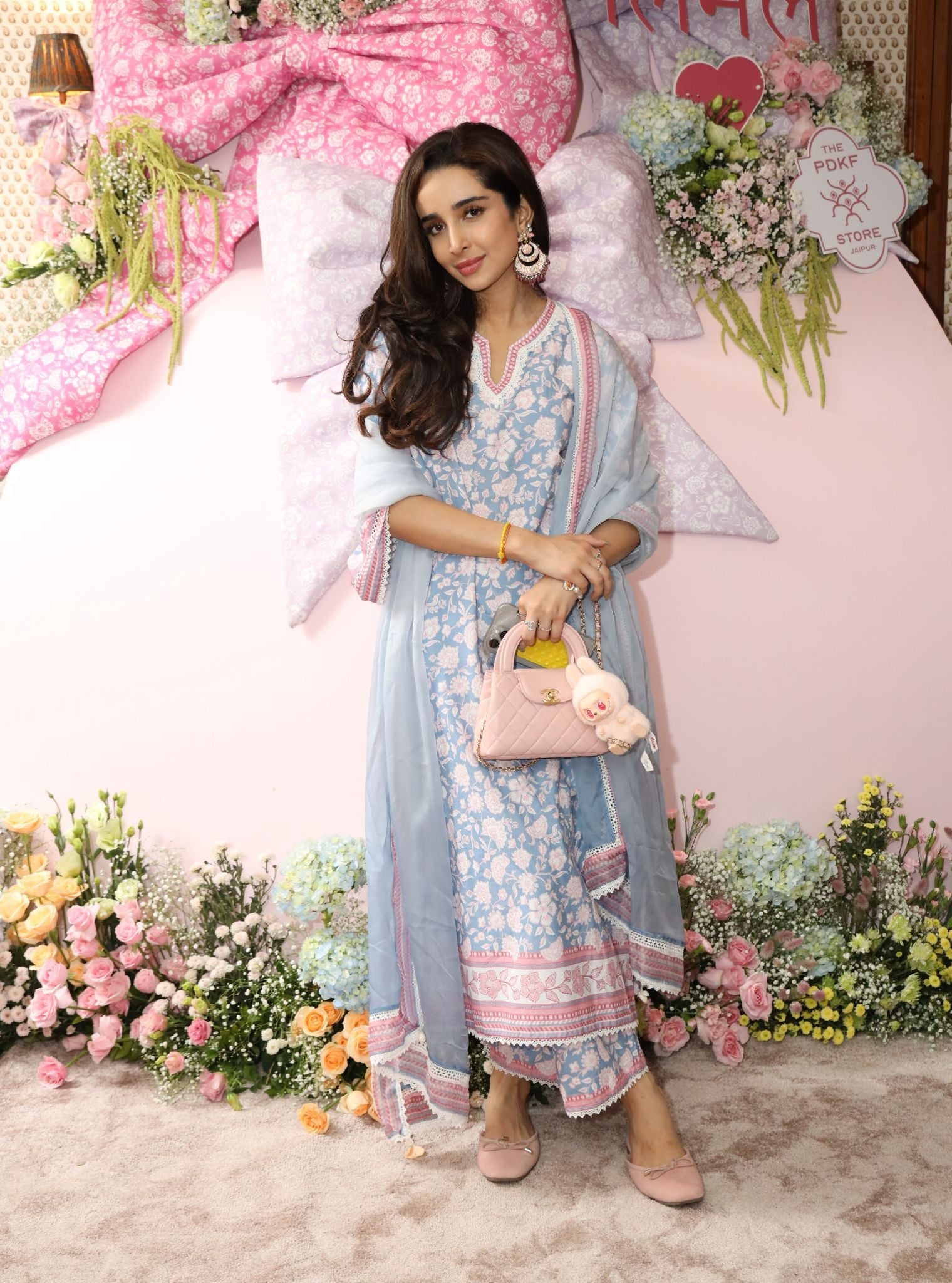 Rosabelle Steel Blue Mulmul Supima Cotton Kurta Set