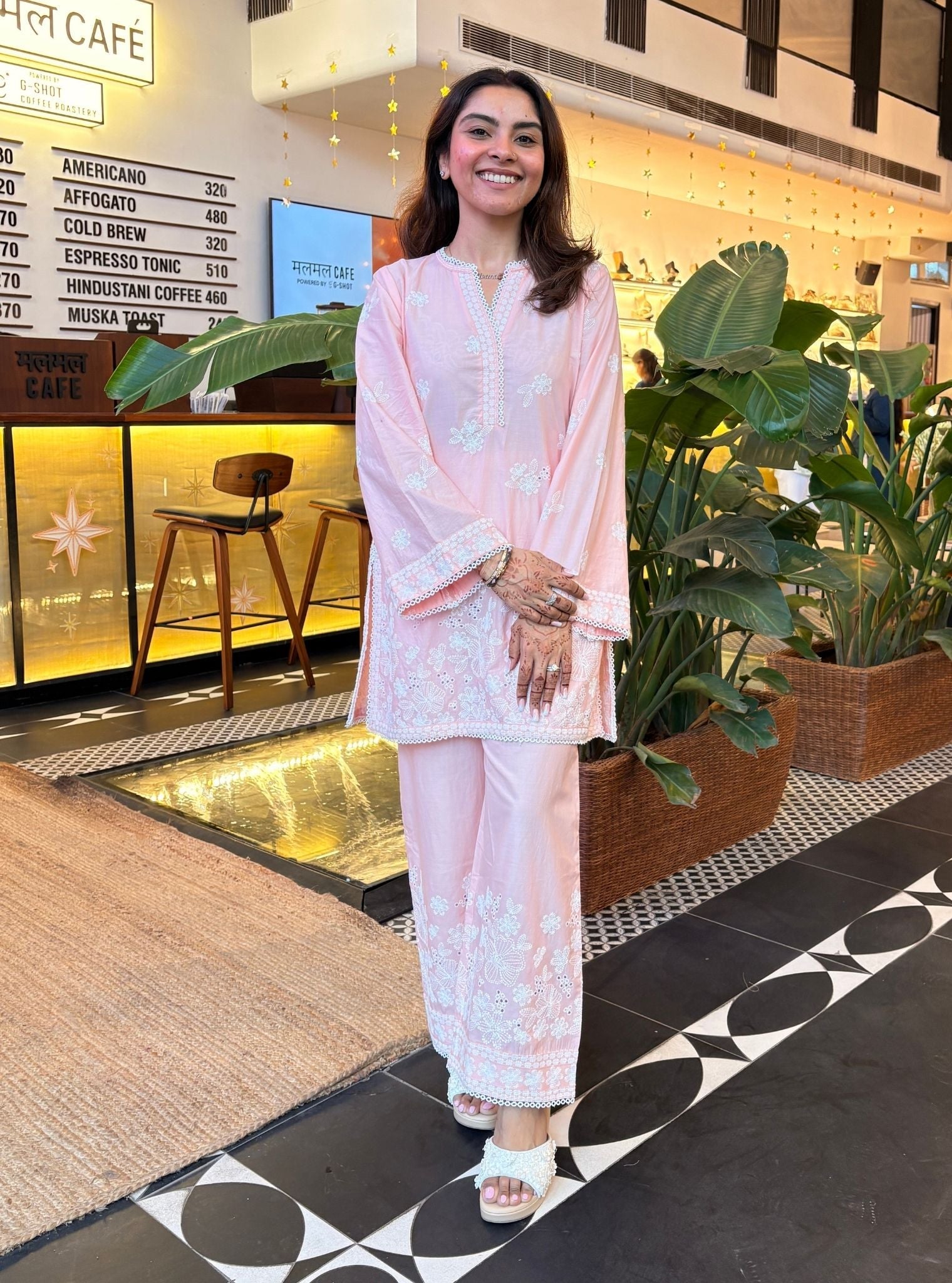 Kalani Supima Cotton Pink Co-ord Set