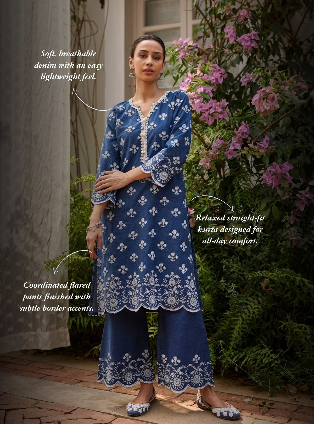 Bhairavi Denim Kurta Set