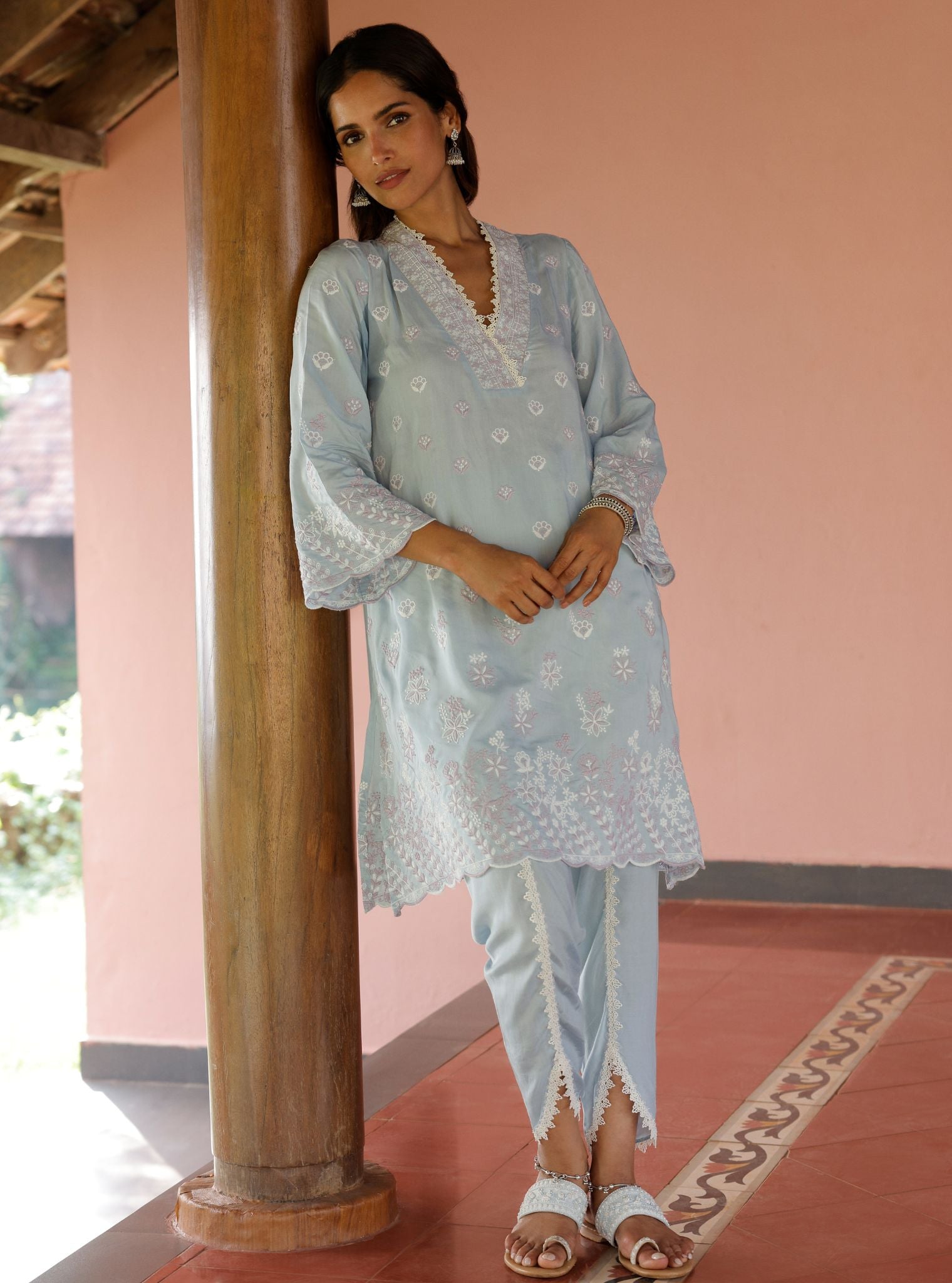 Aadita Lawn Light Blue Set