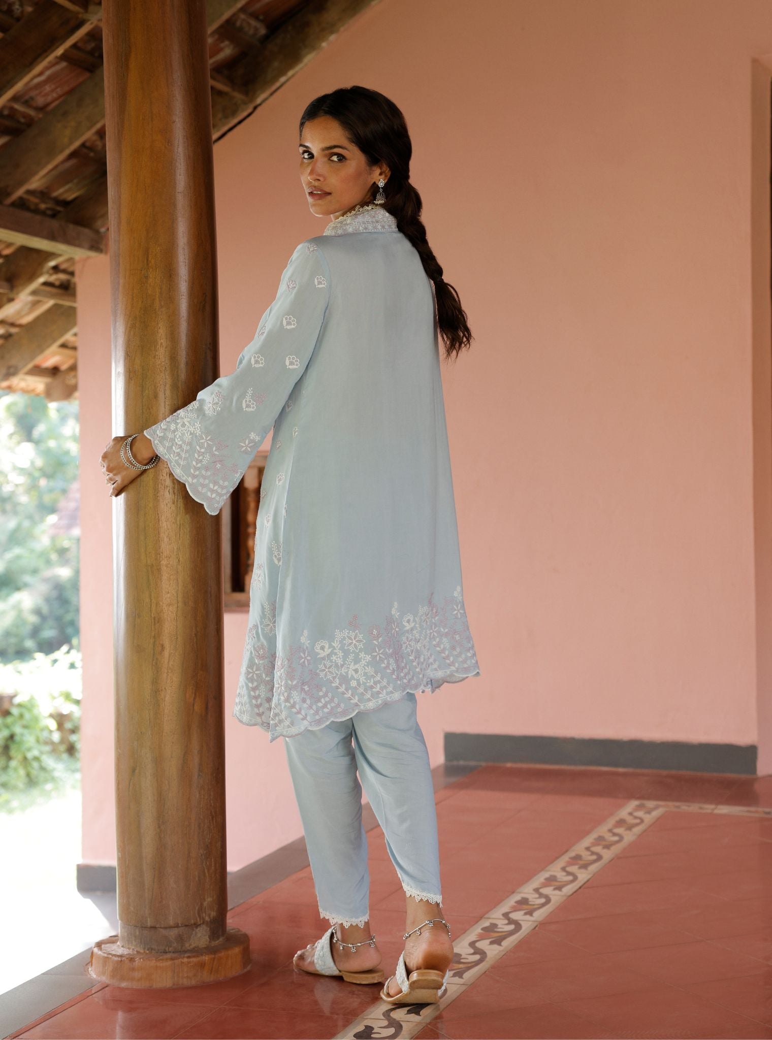 Aadita Lawn Light Blue Set