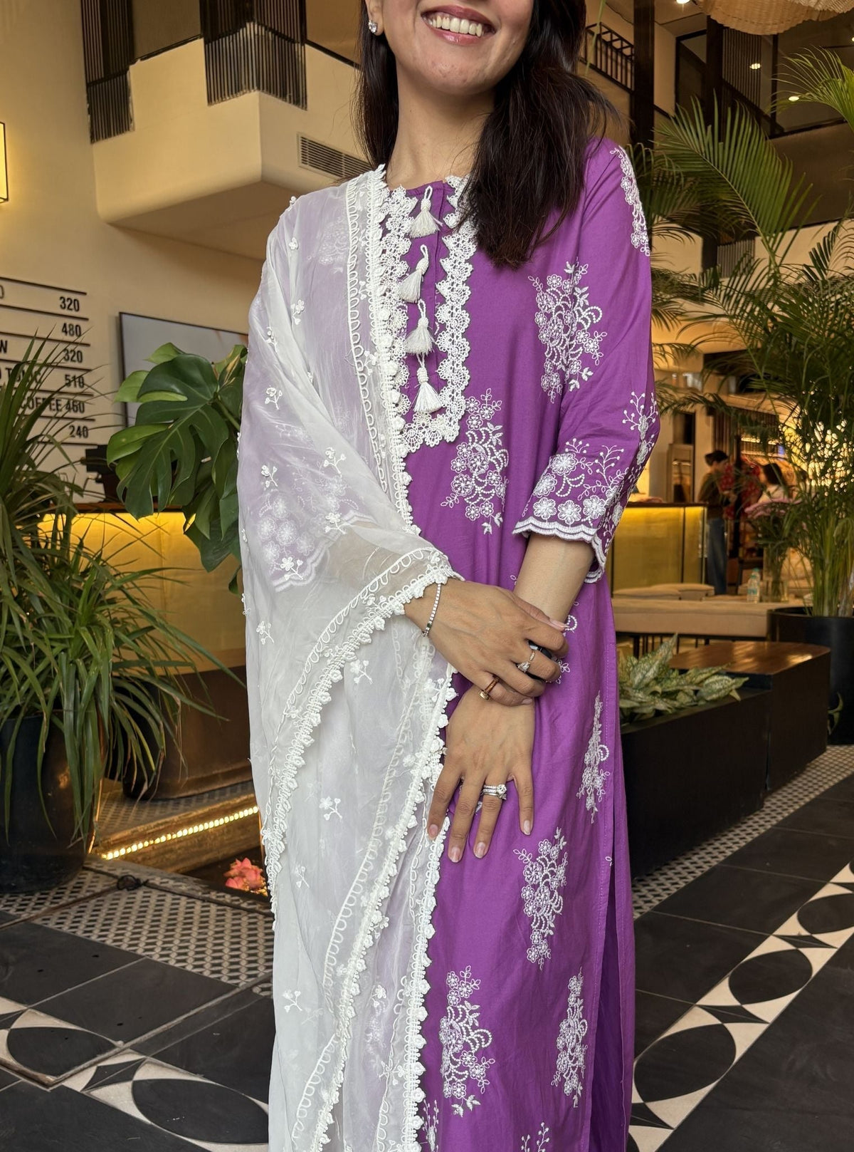 Perla Supima Cotton Purple Kurta Set