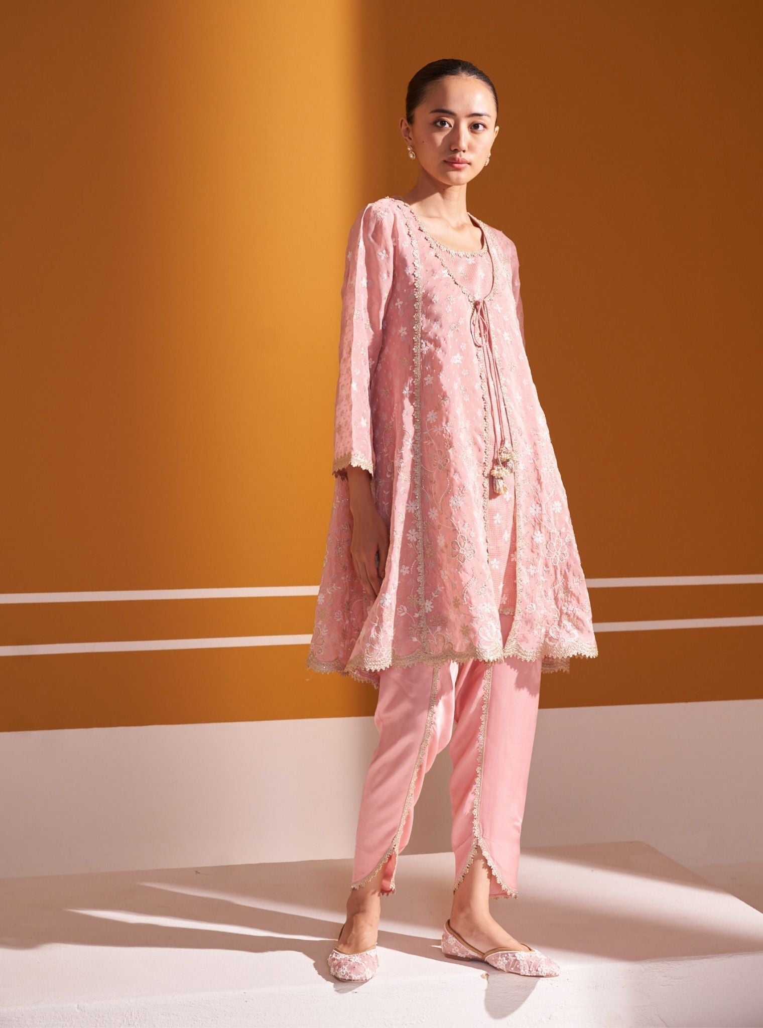 Sohni Banarsi Pink Kurta Set