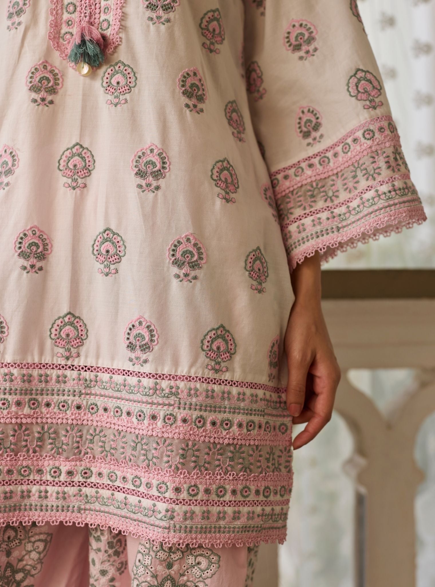 Ruo Supima Cotton White Kurta Set