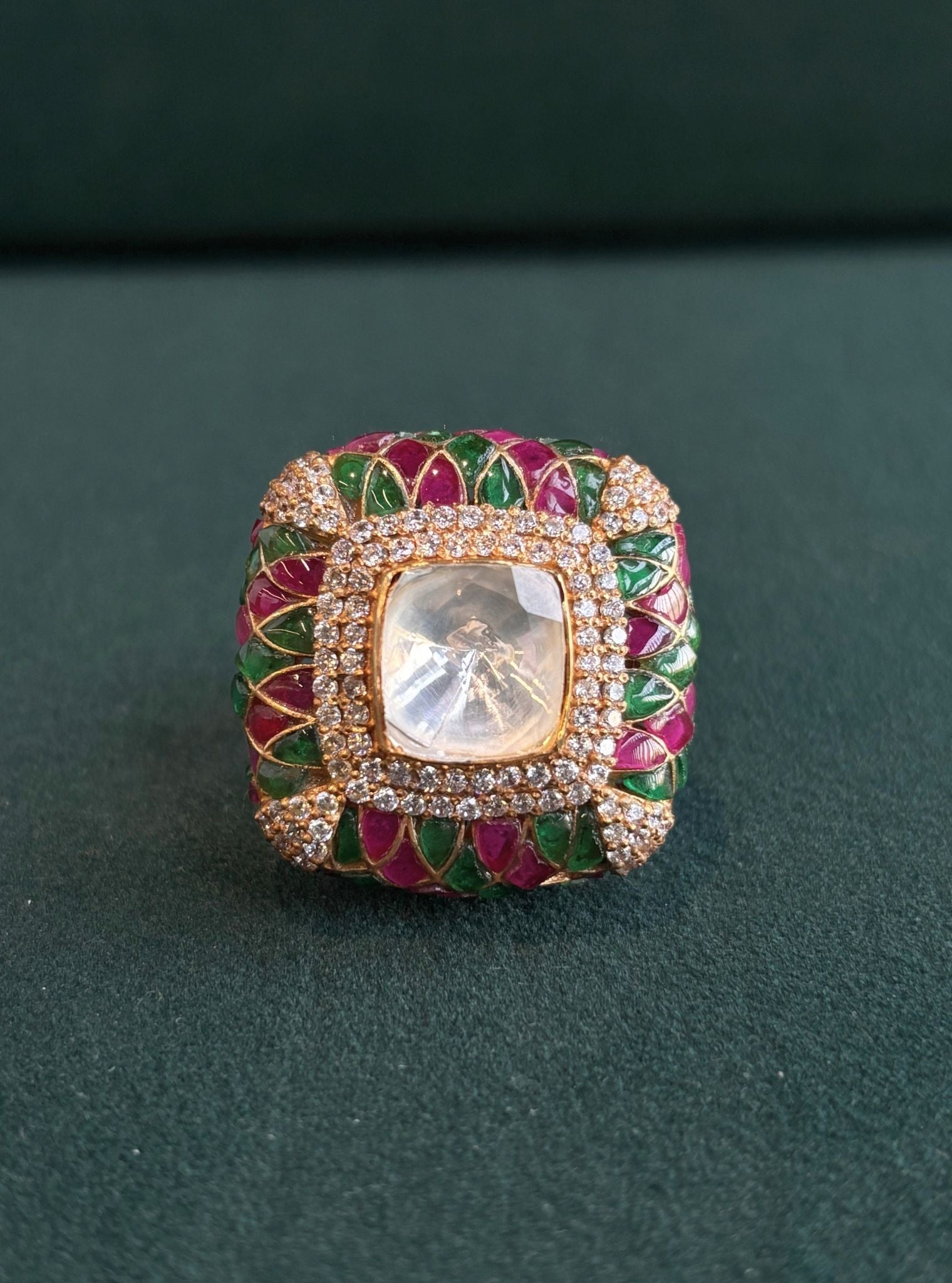 Pure Silver Mala Ring