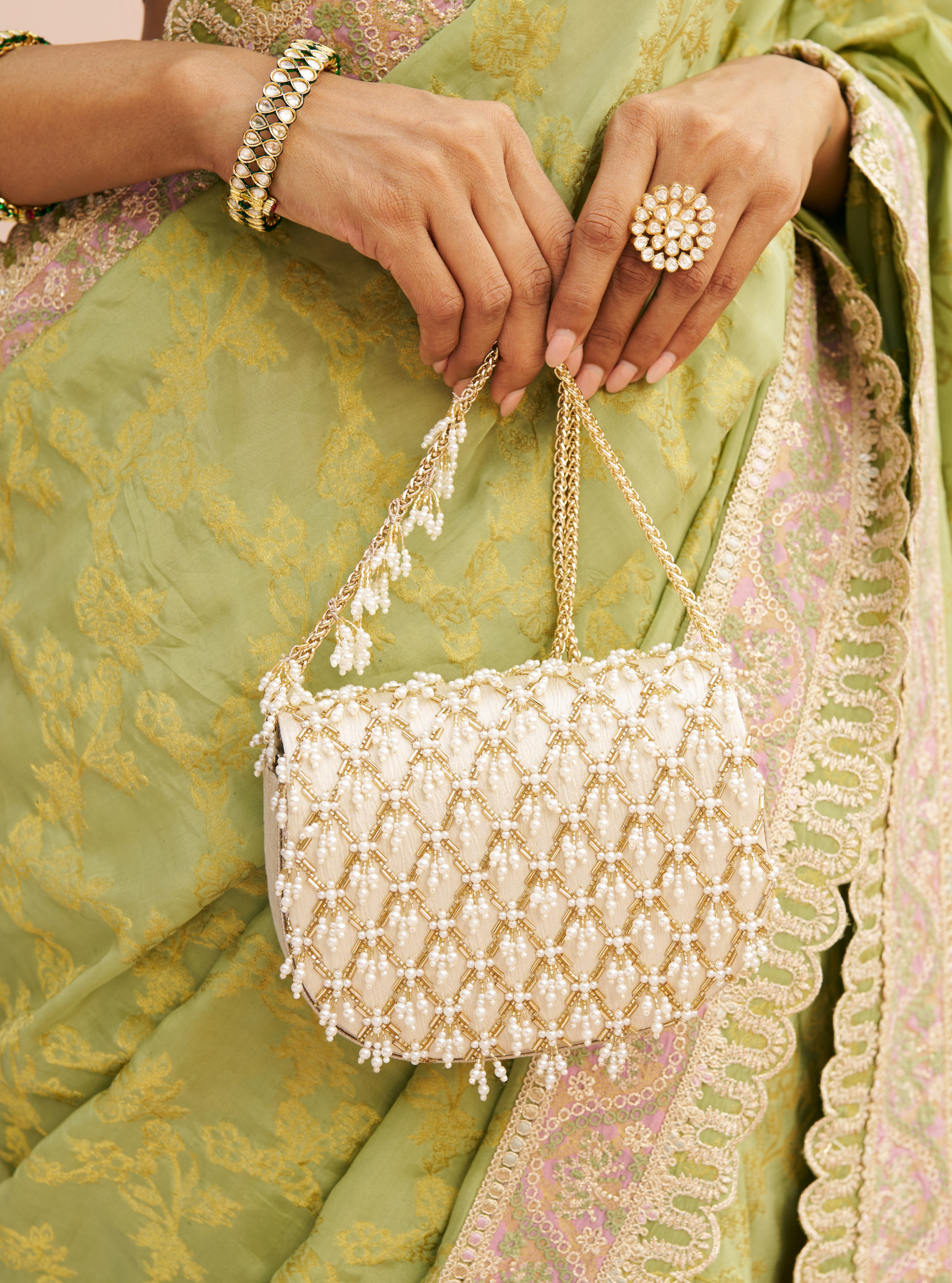 Amber Gold Bag