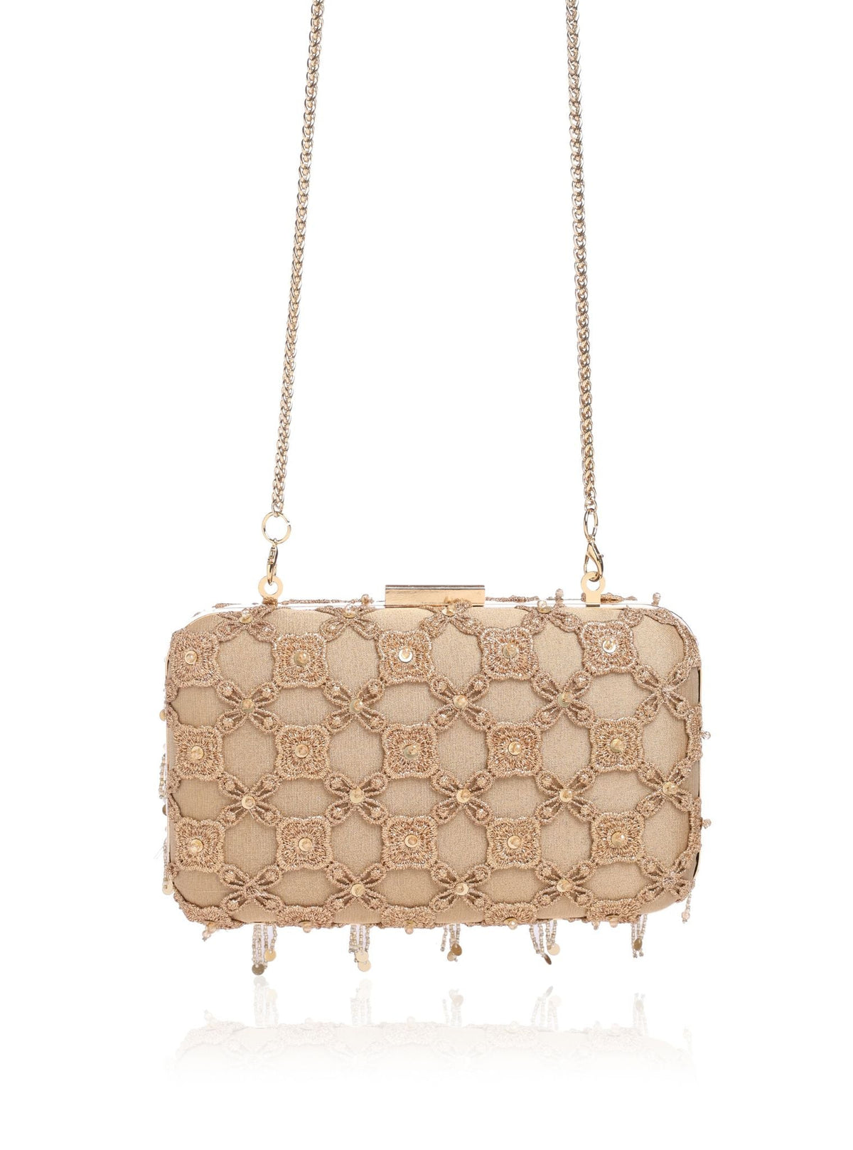 Got Lucky Gold Clutch Bag