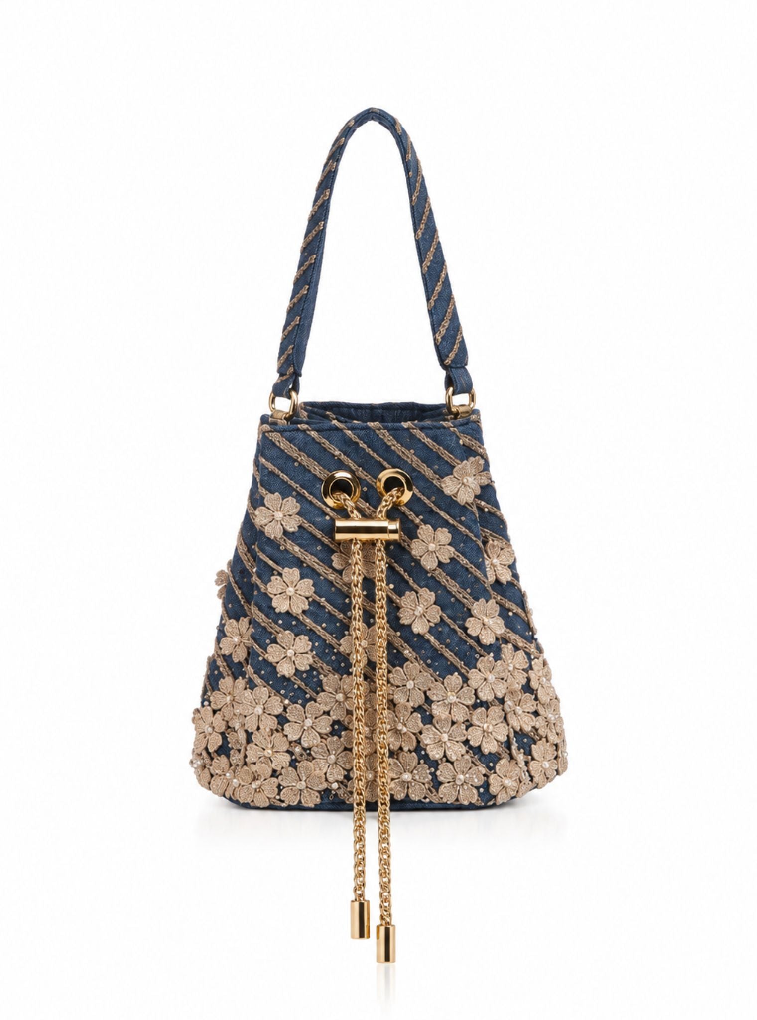 Uptown Girl Denim Potli Bag