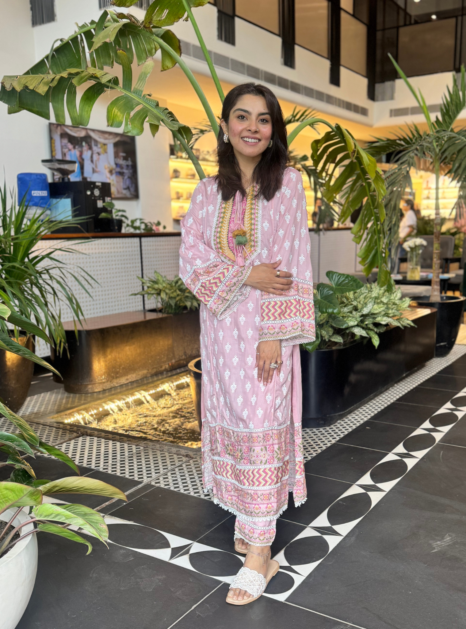 Anvita Lawn Pink Kurta Set