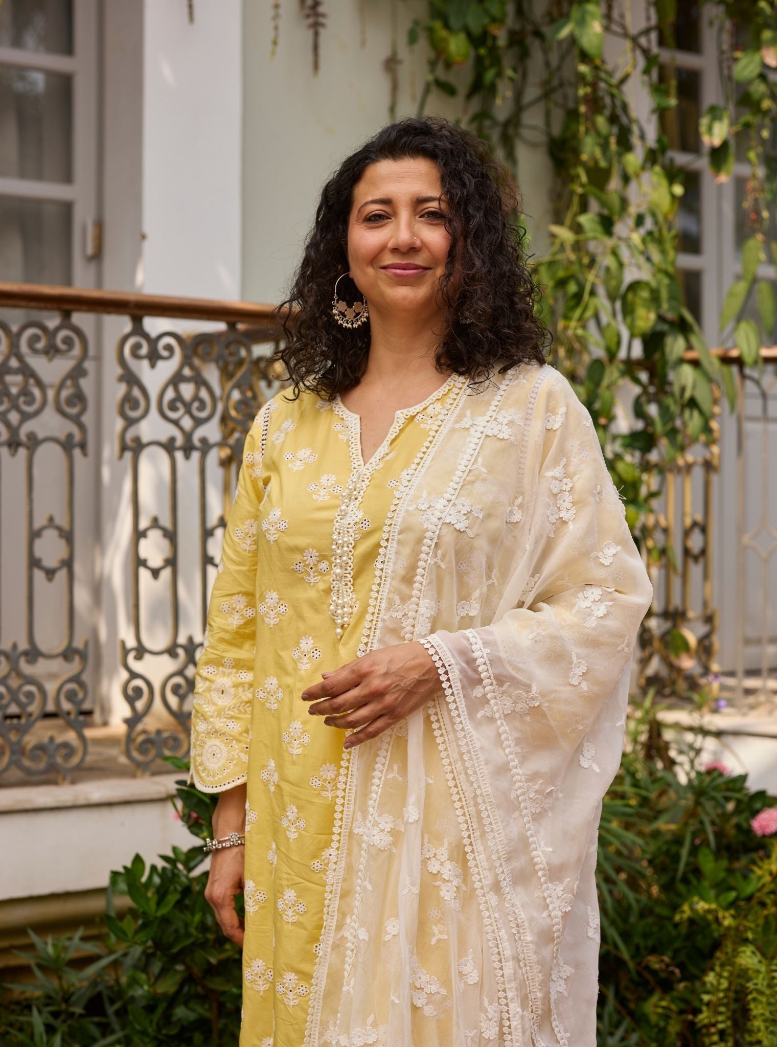 Arpora Supima Cotton Yellow Kurta Set