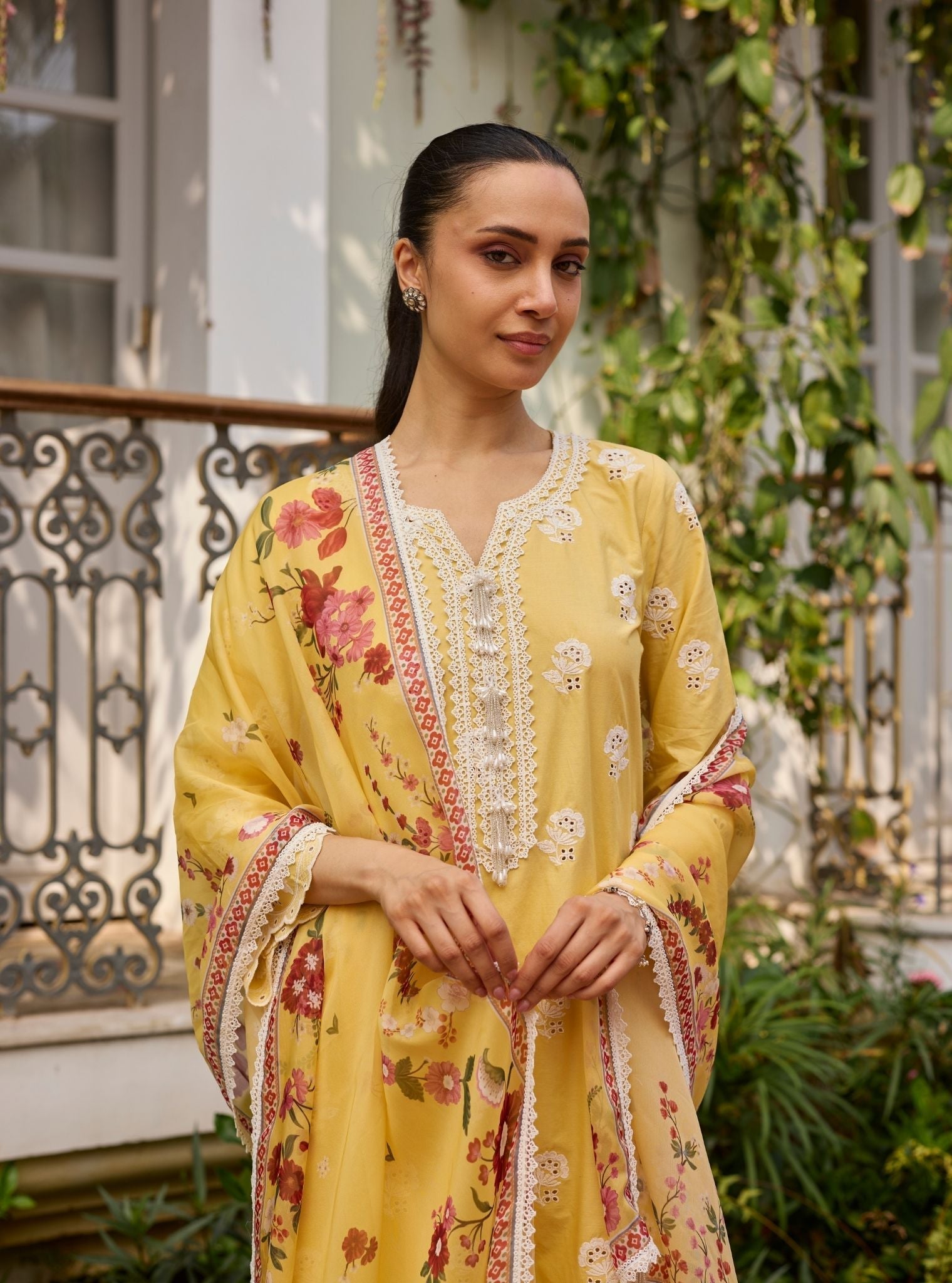 Avo Supima Cotton Yellow Kurta Set