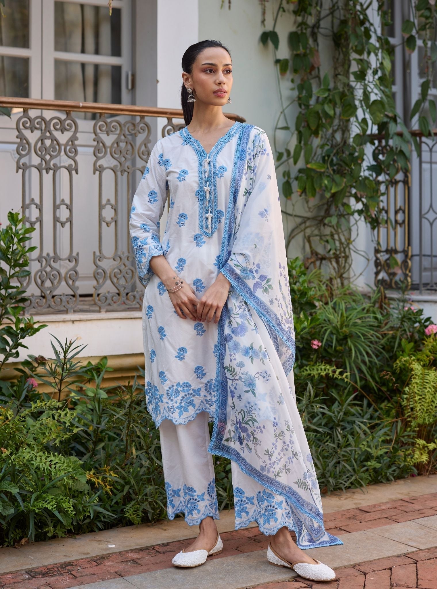 Avo Supima Cotton Off-White Kurta Set