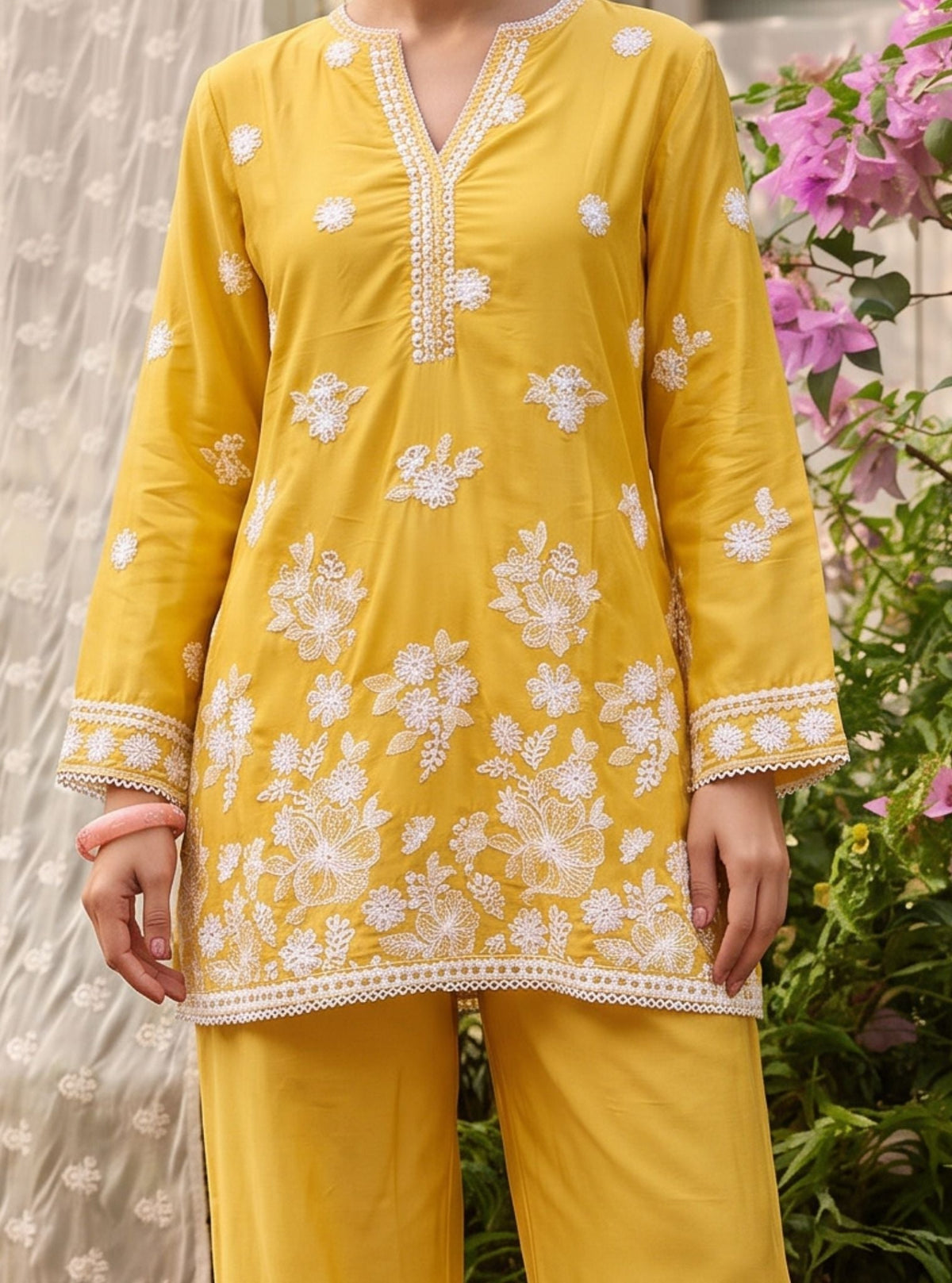 Kalani Supima Cotton Yellow Co-ord Set