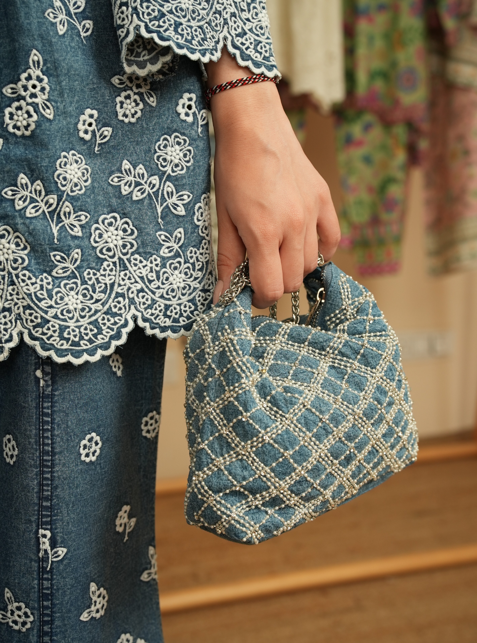 Bella Denim Handbag