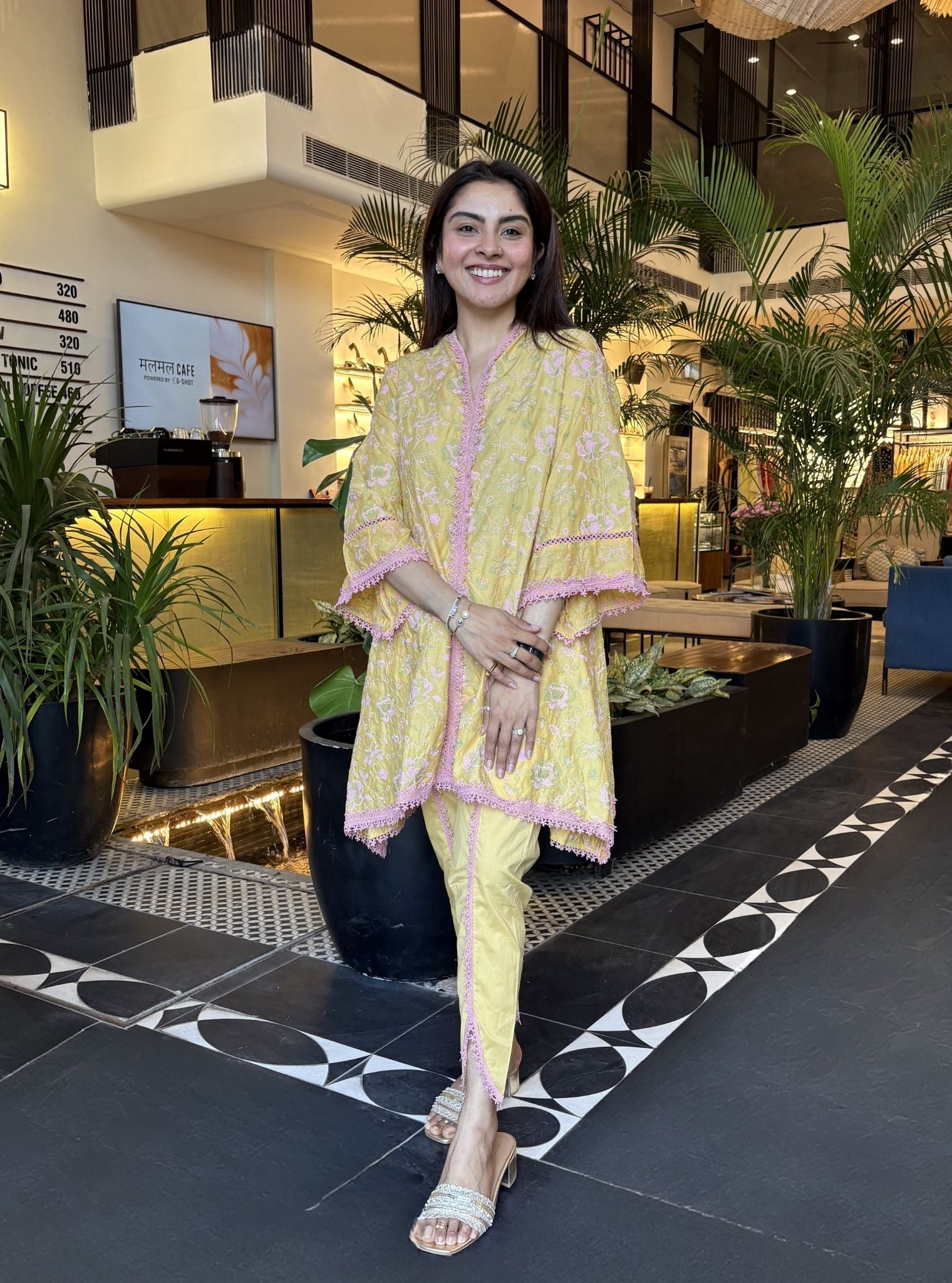 Falguni Supima Cotton Mustard Kurta Set