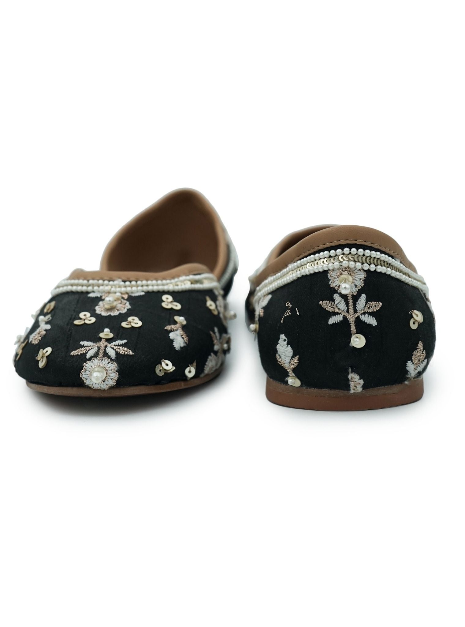 Mulmul Nadia Black Vegan Jutti