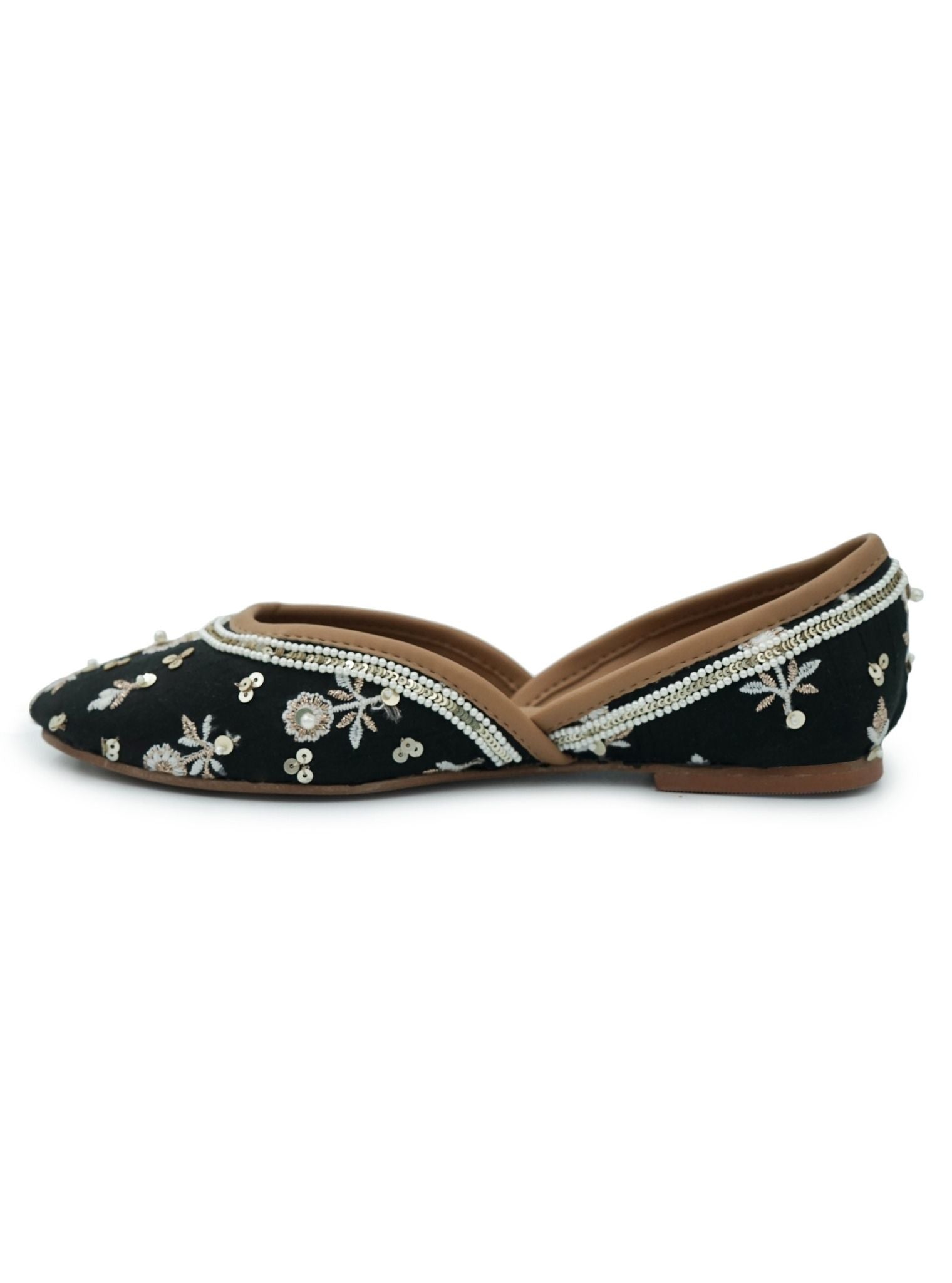 Mulmul Nadia Black Vegan Jutti