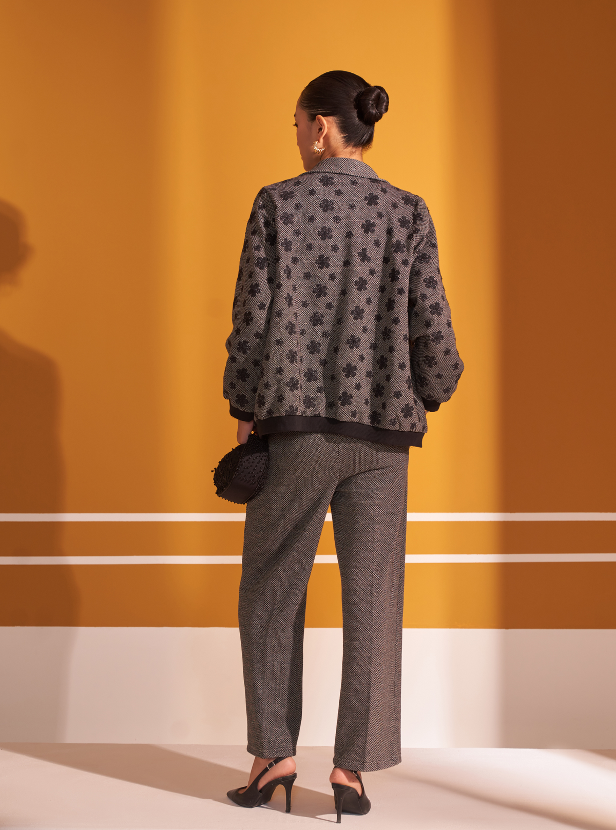 Edith Lurex Knit Black Jacket