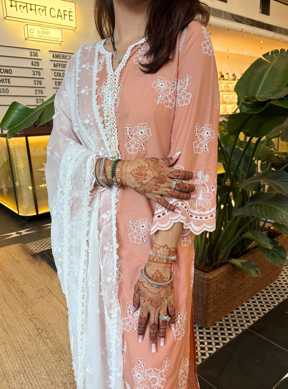 Risha Supima Cotton Biege Kurta Set
