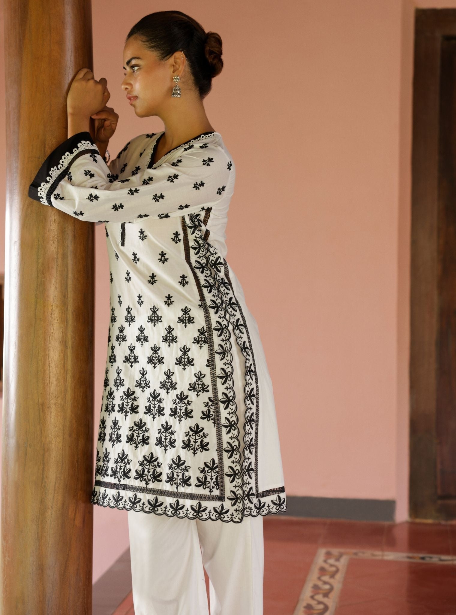 Rith Supima Cotton White Kurta Set