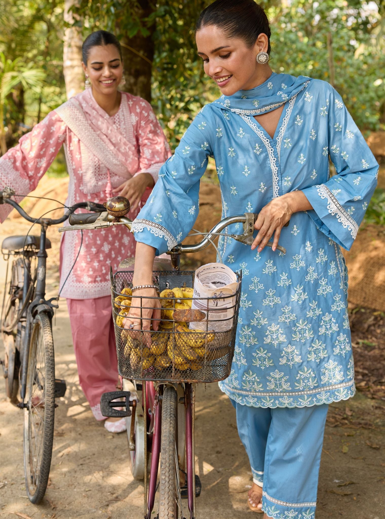 Rith Supima Cotton Blue Kurta Set
