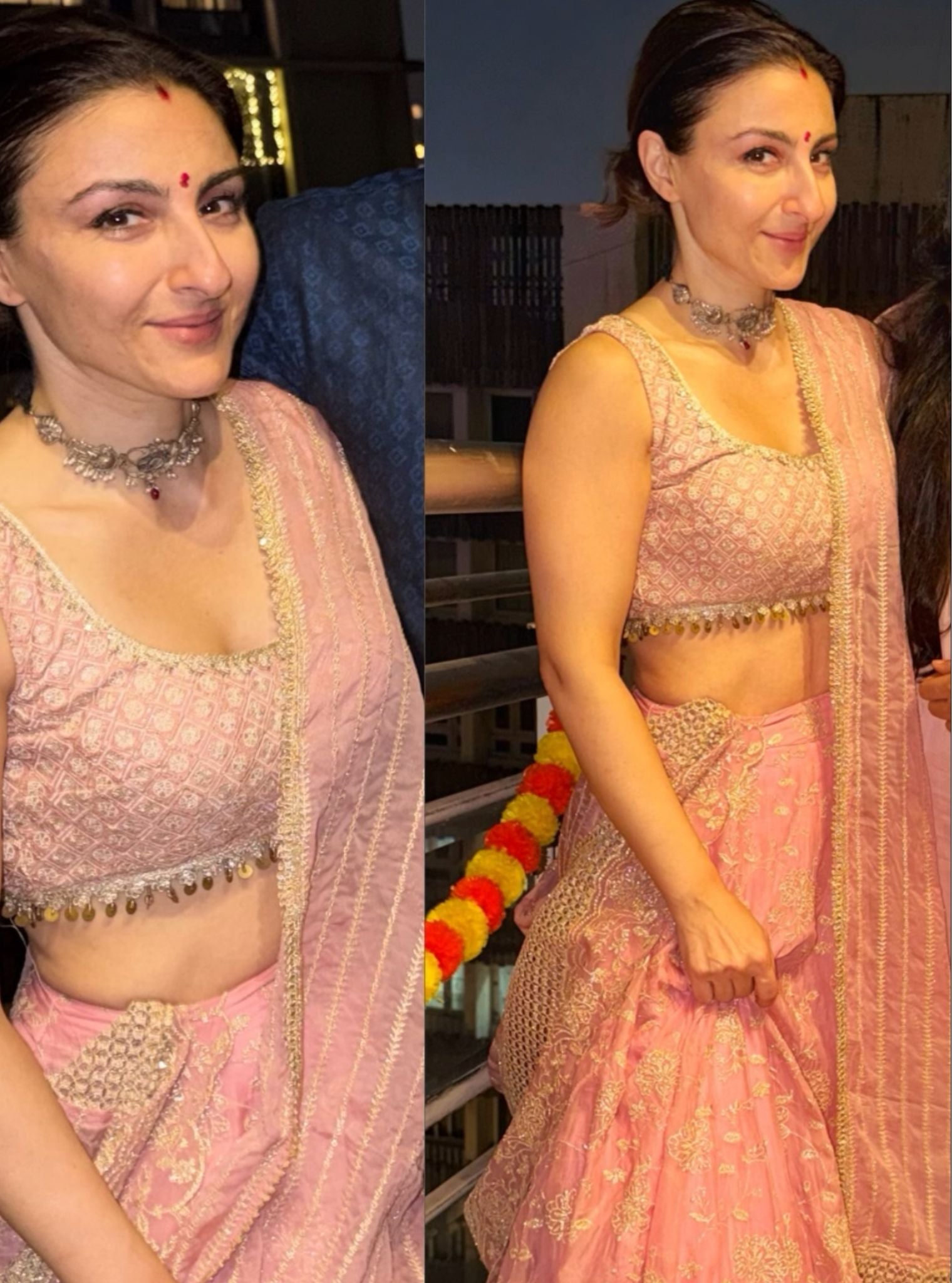 Riwaayat Organza Onion Pink lehenga