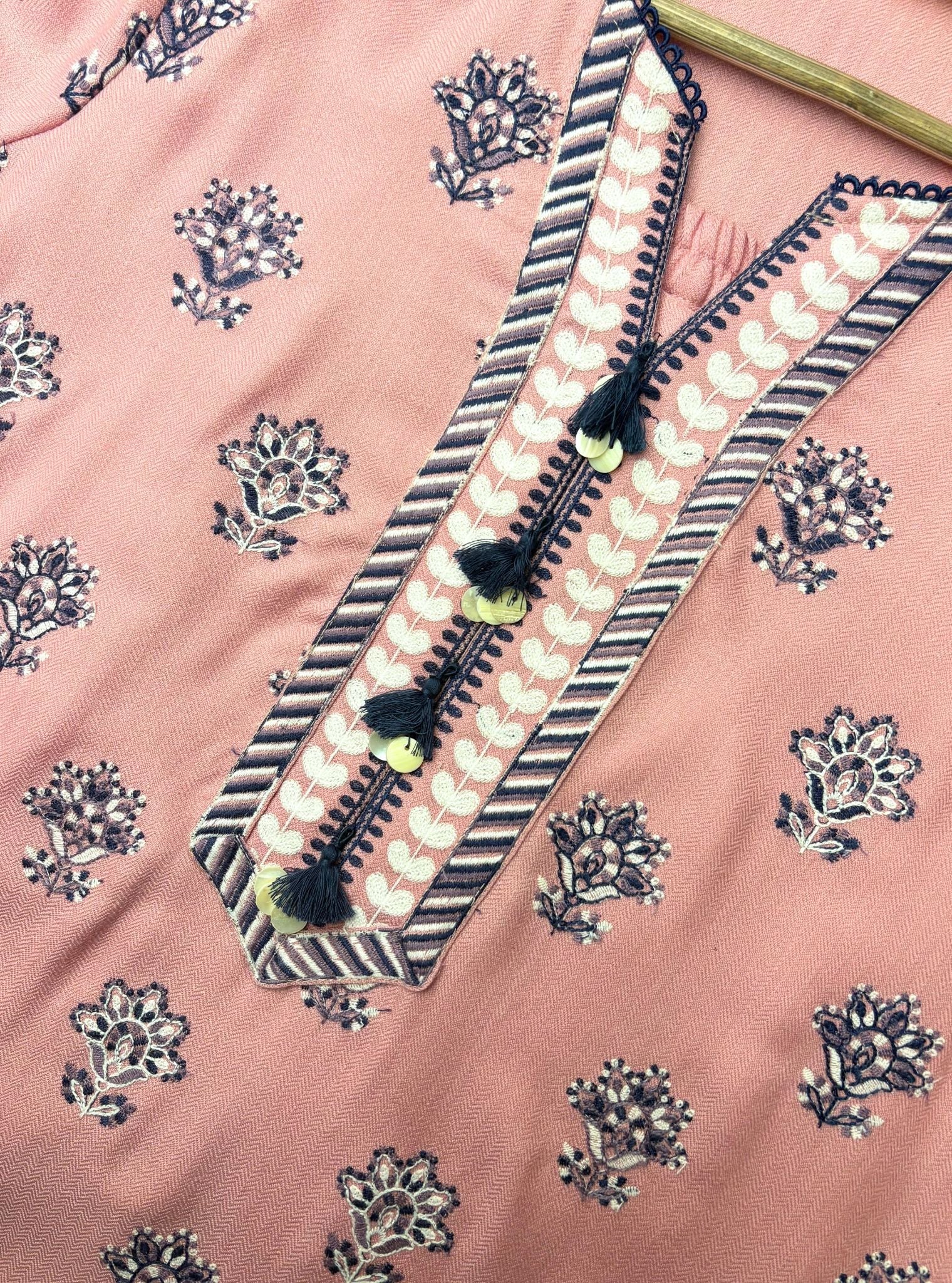 Ophel Wool Pink Kurta Set