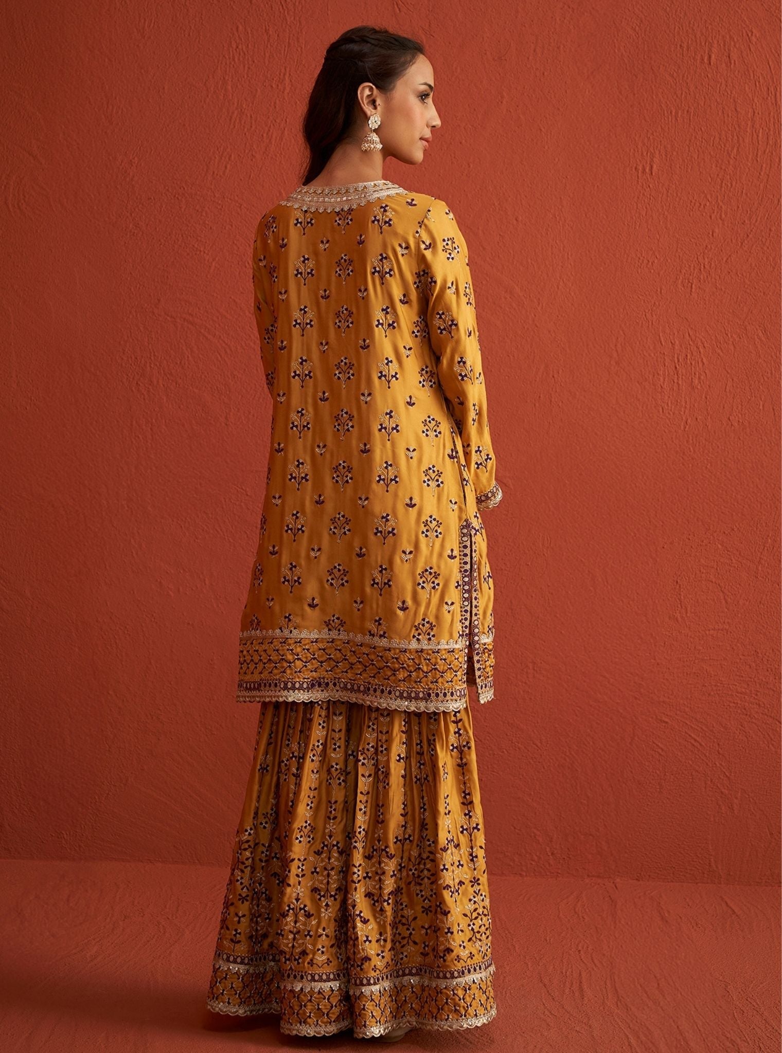 Mulmul Organza Mahiya Mustard Dupatta