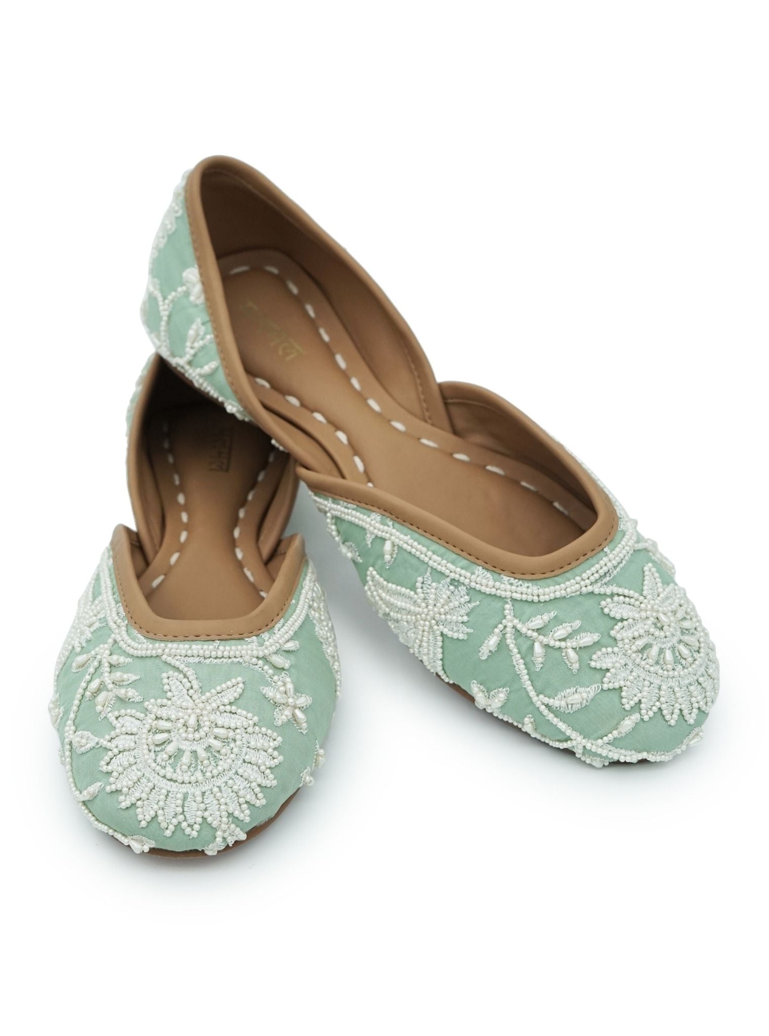 Mulmul Mira Light green Vegan Jutti