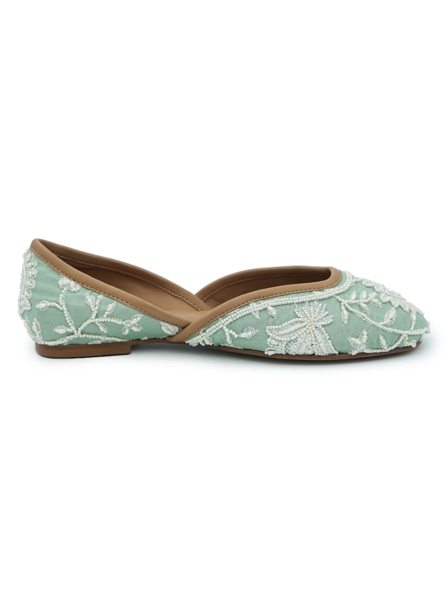 Mulmul Mira Light green Vegan Jutti