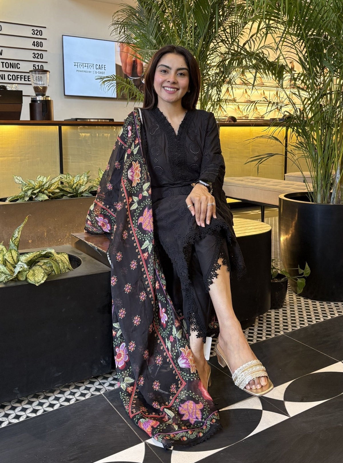 Hiral Supima Cotton Black Kurta Set