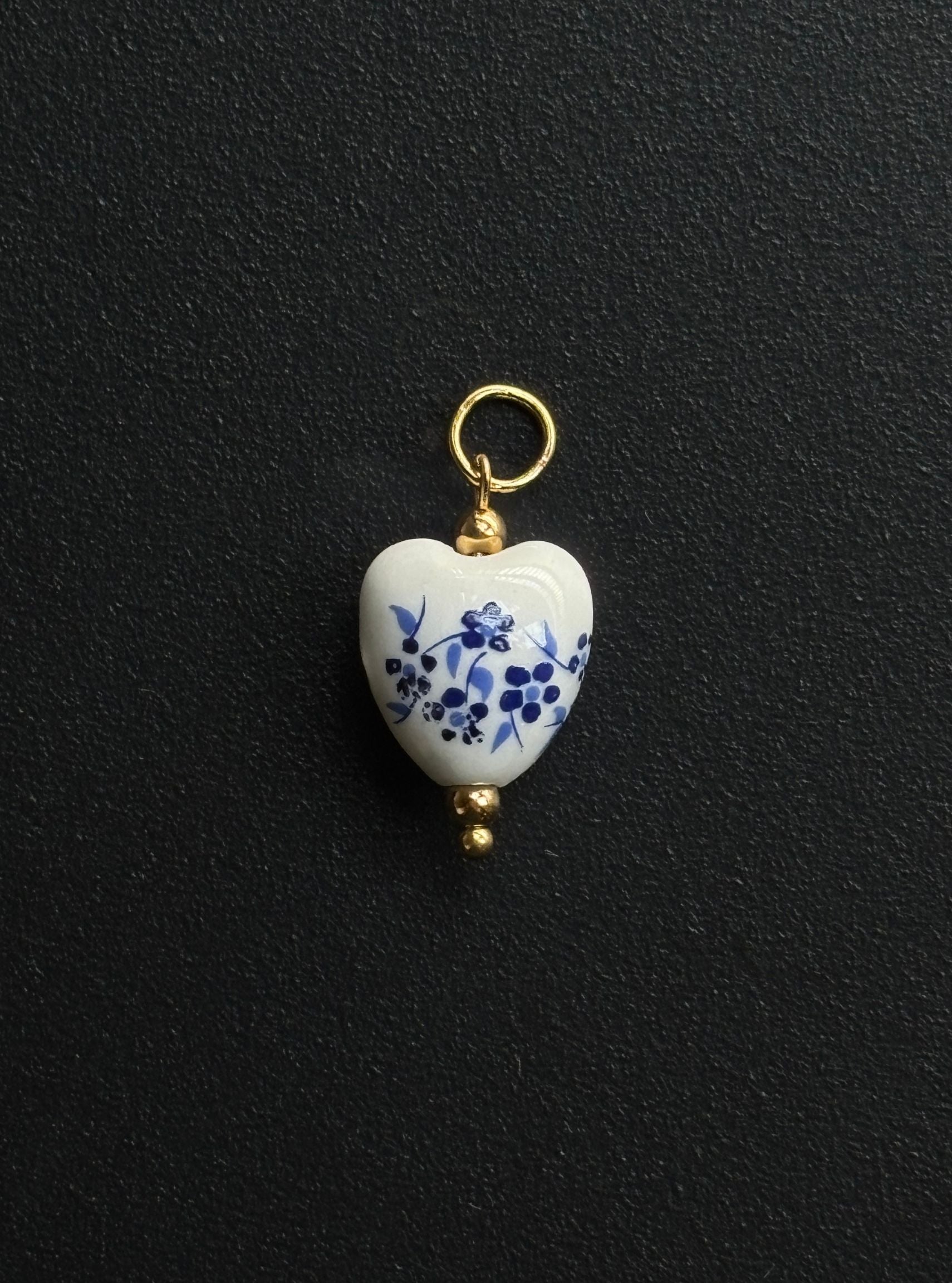 Ceramic Heart Charm
