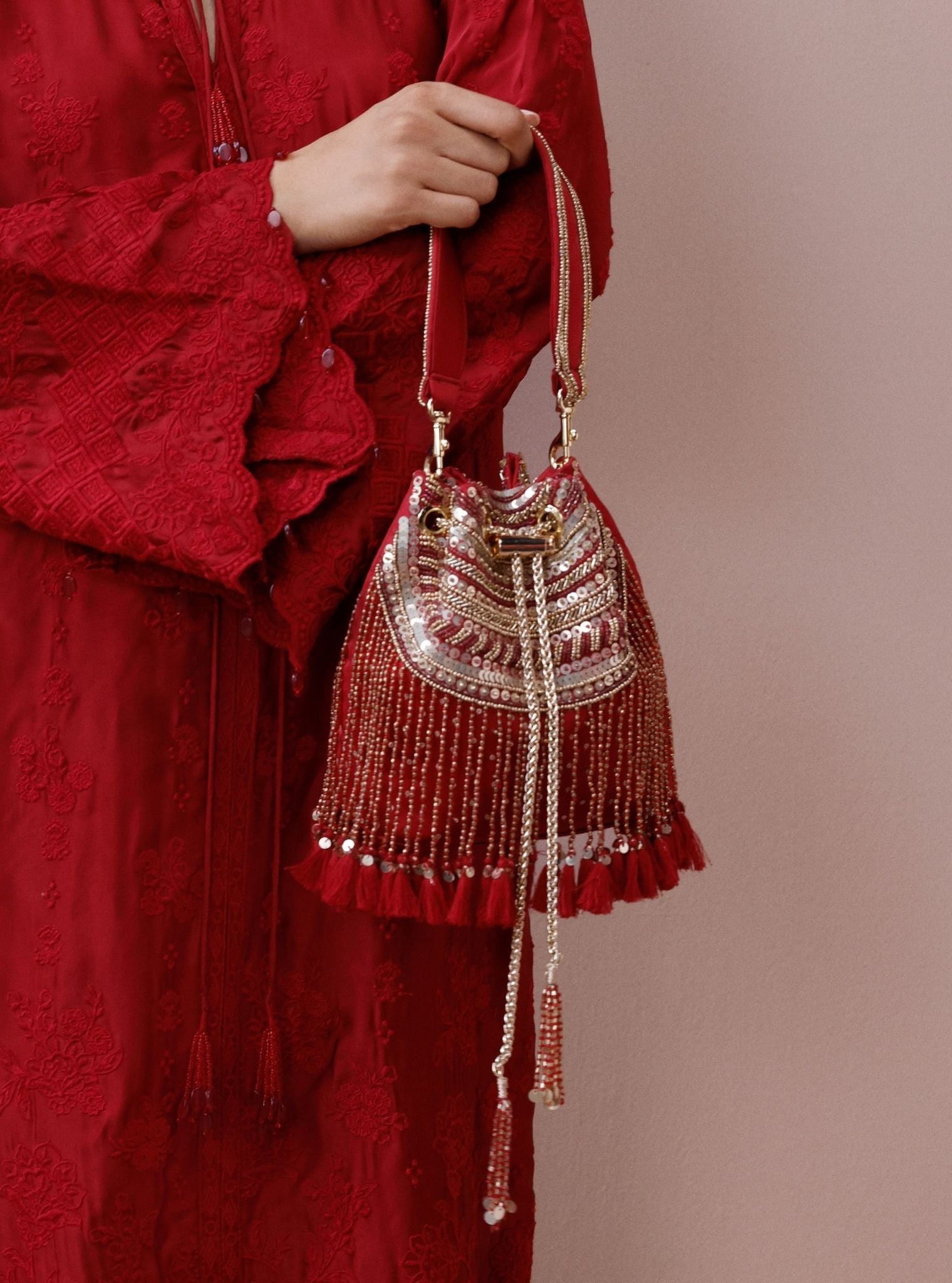 Emily Red Stylised Handbag