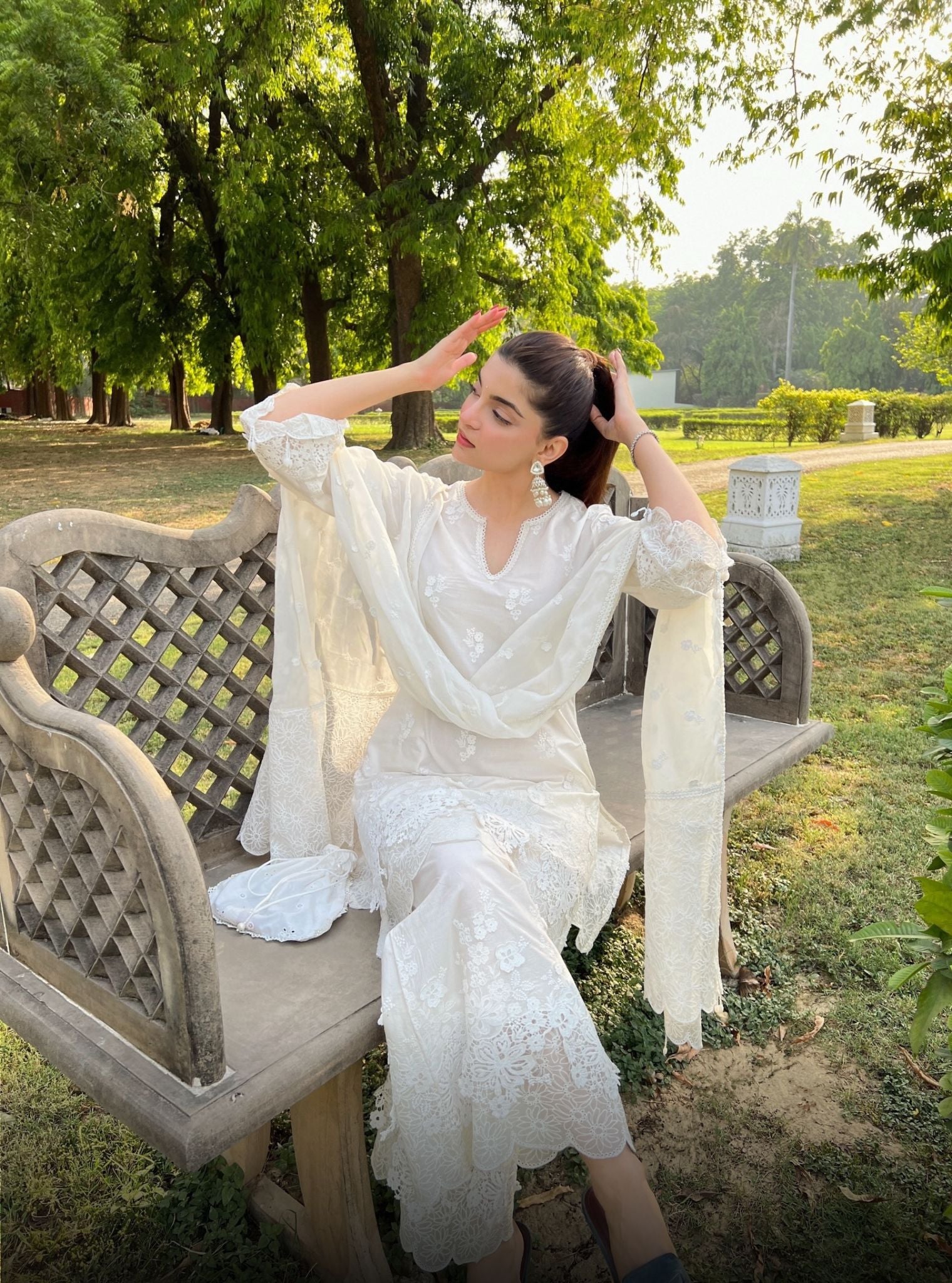 Vae Supima Cotton Off White Kurta Set