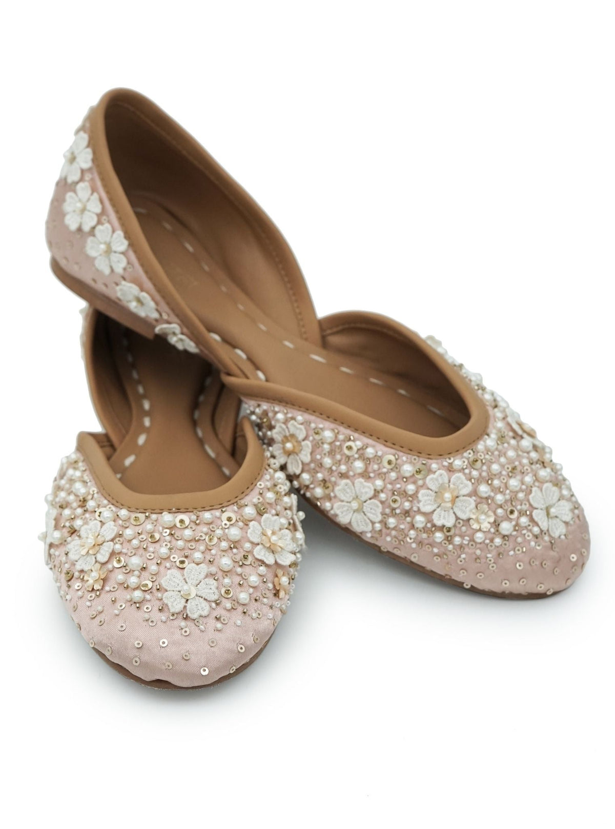 Eshaal Rose Gold Vegan Jutti